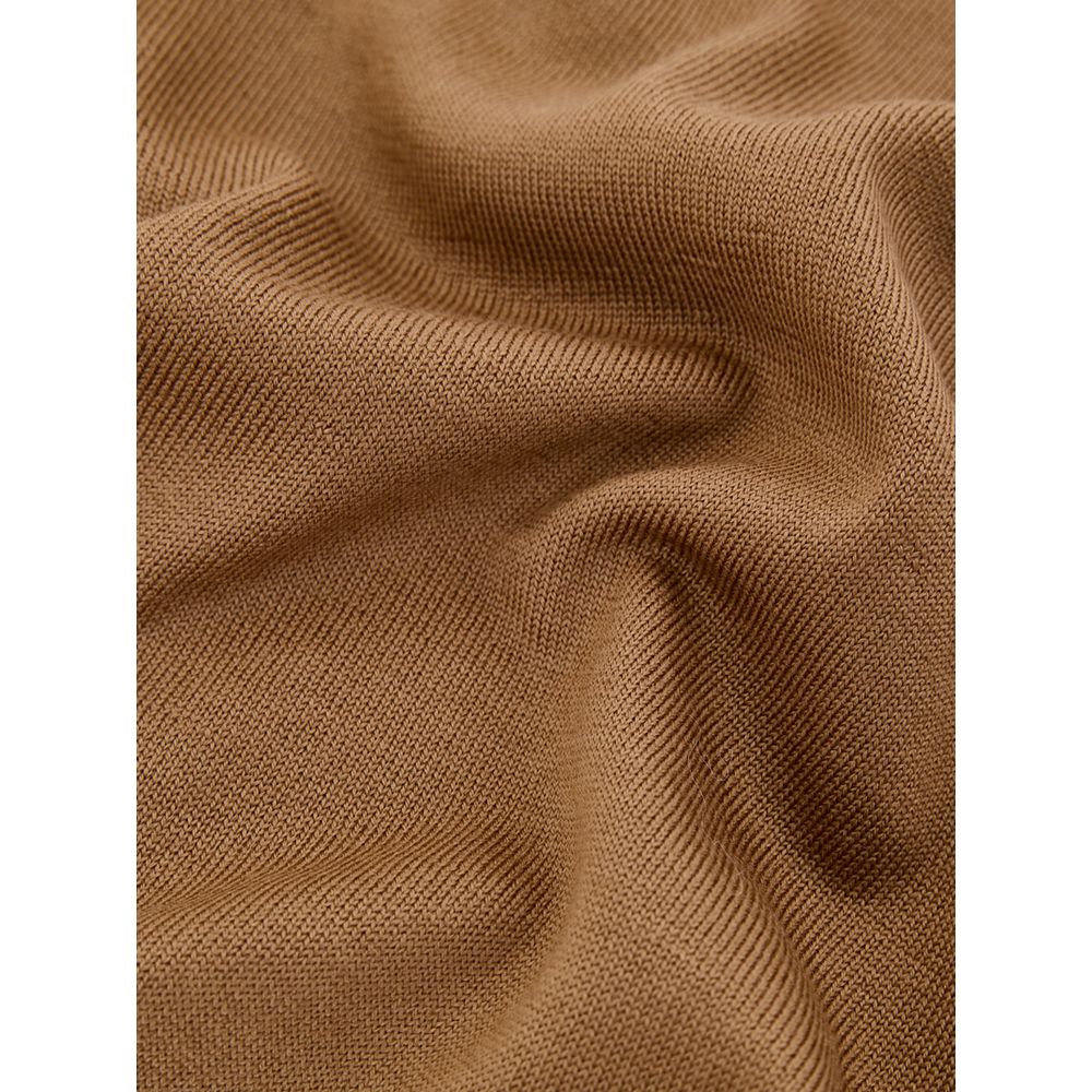 Brown Wool Sweatshirt - ventzia