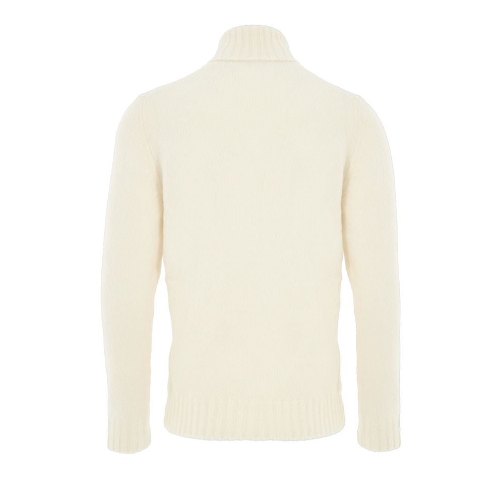White Wool Turtleneck - ventzia