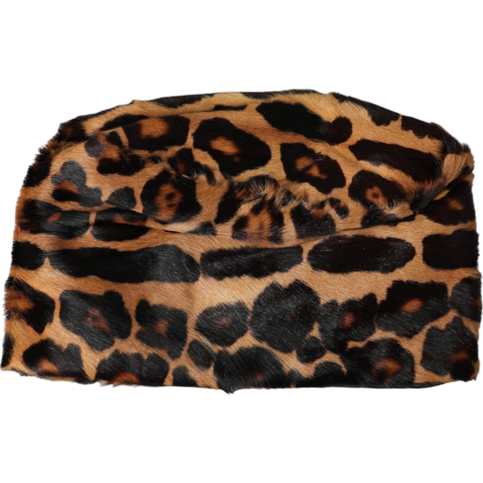 Brown Leopard Fur Women Bucket Capello Hat - ventzia