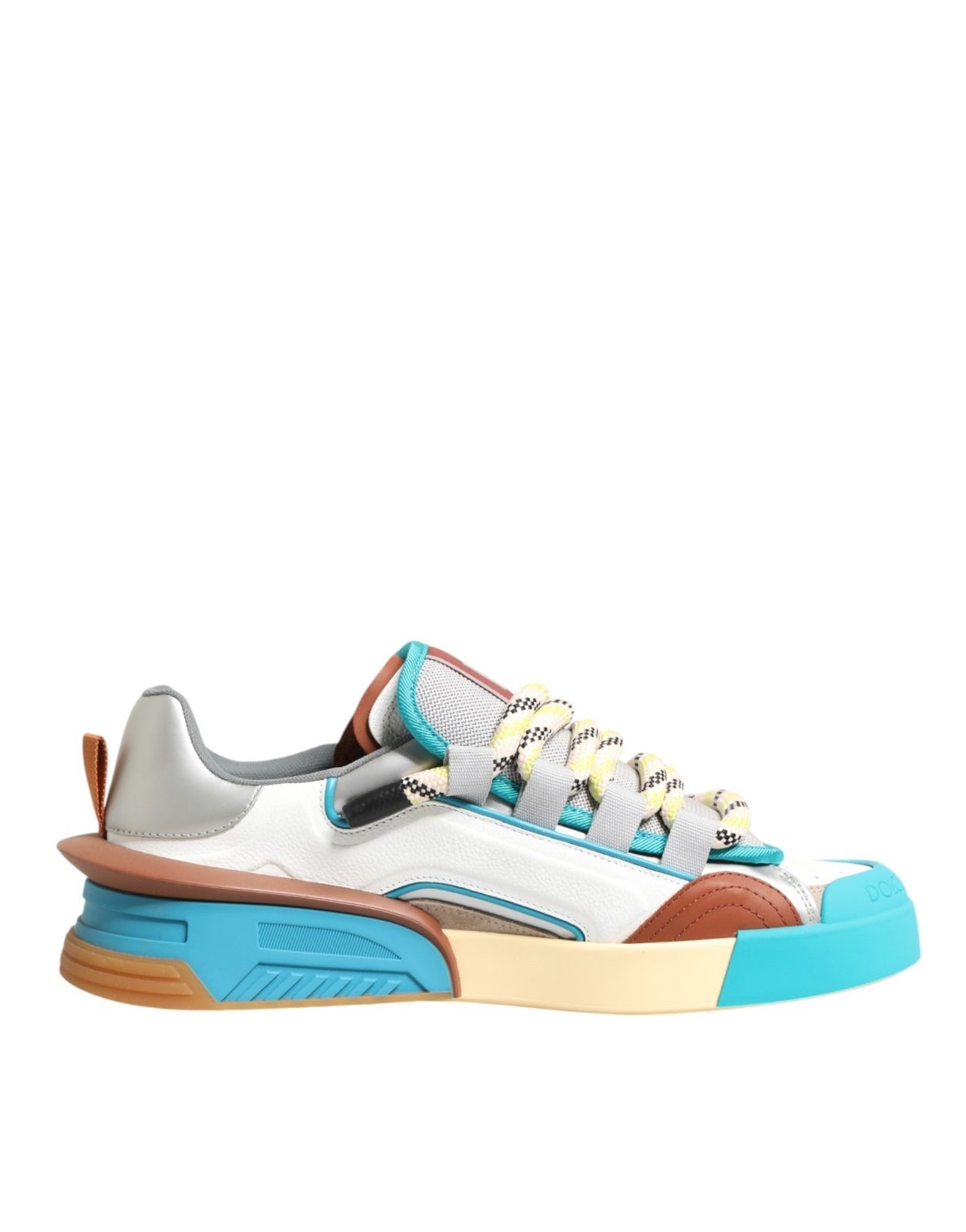 Multicolor Leather Low Top Sneakers Shoes - ventzia