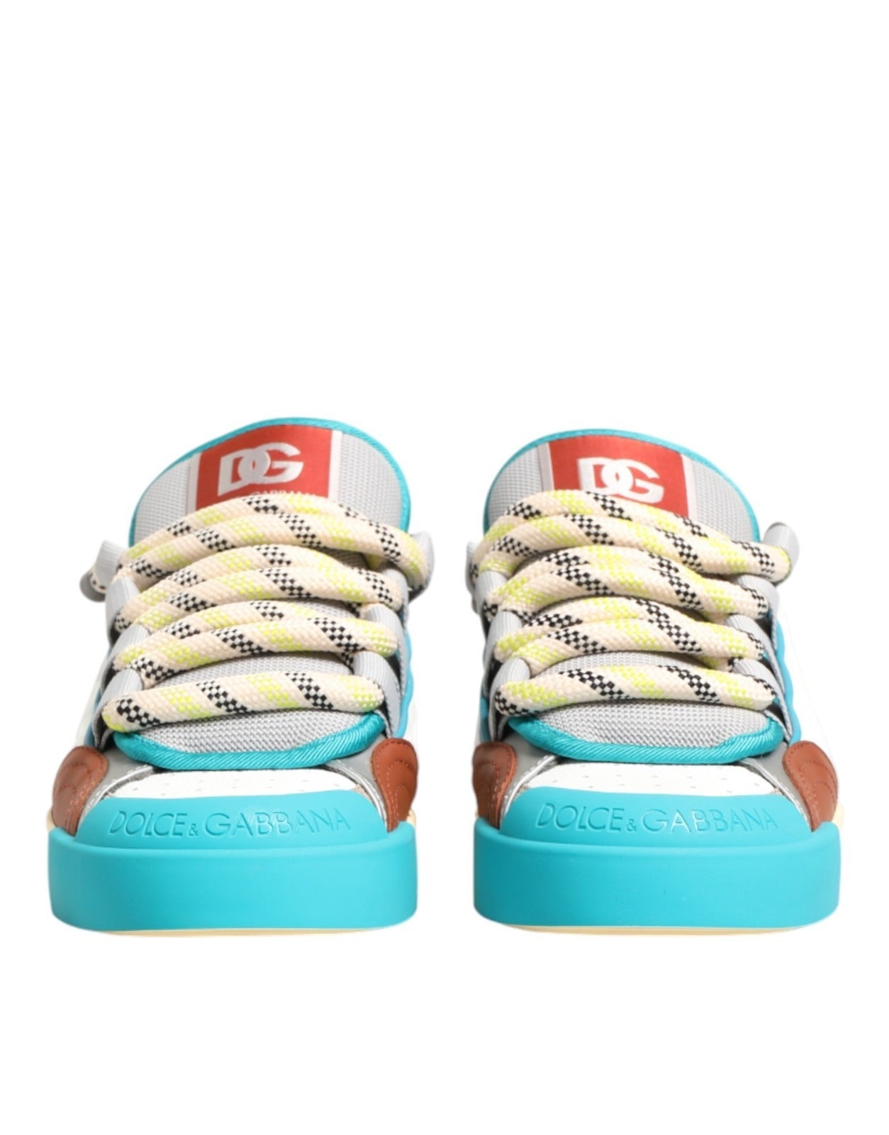 Multicolor Leather Low Top Sneakers Shoes - ventzia