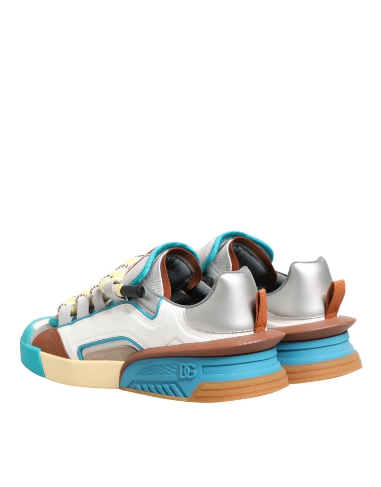 Multicolor Leather Low Top Sneakers Shoes - ventzia