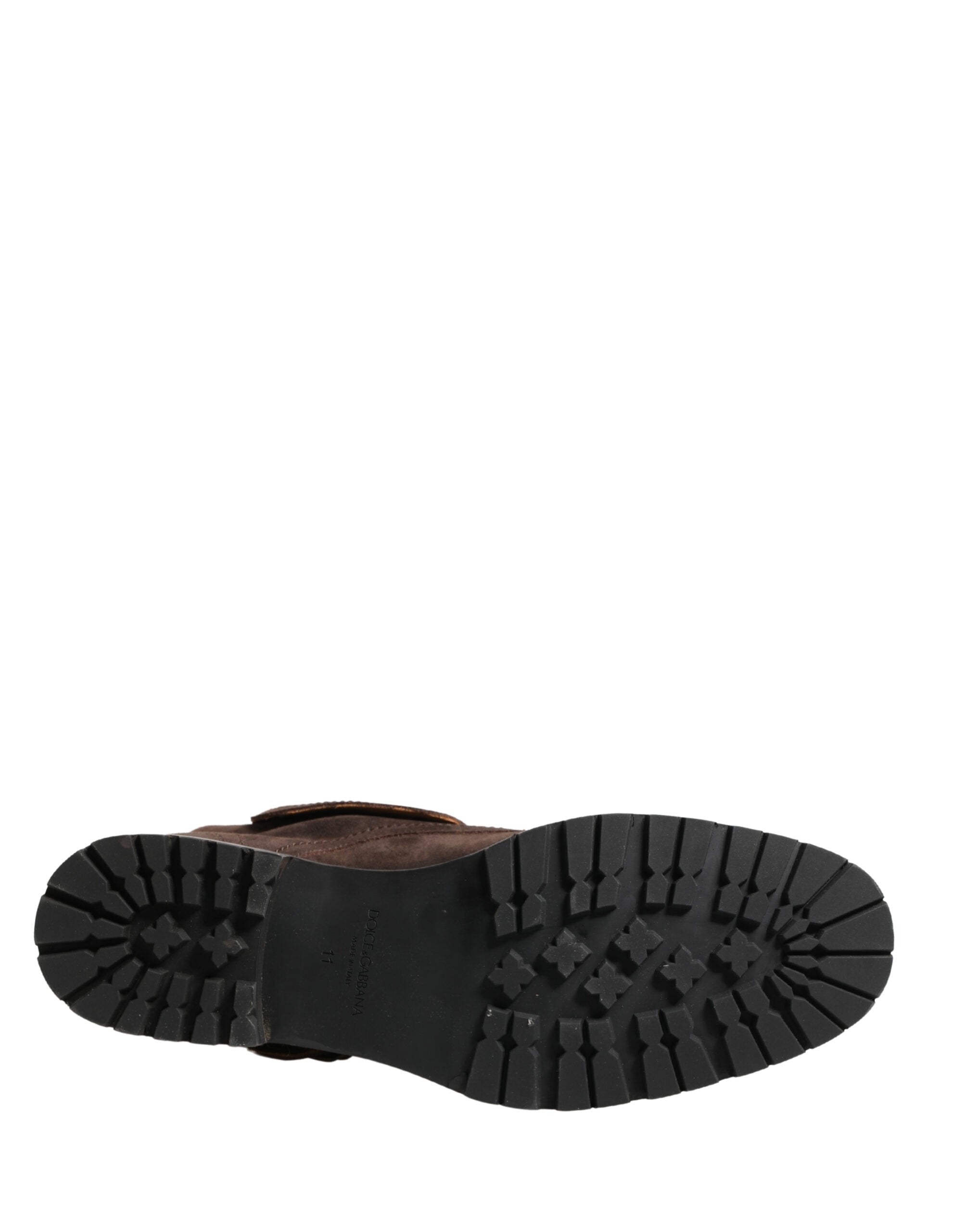 Brown Suede Leather Combat Ankle Boots  Shoes - ventzia