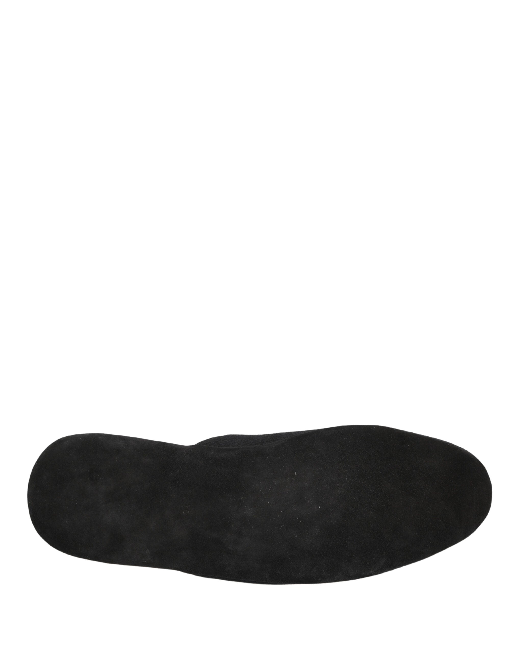 Black Wool Cashmere Red Quilted Slippers Shoes - ventzia