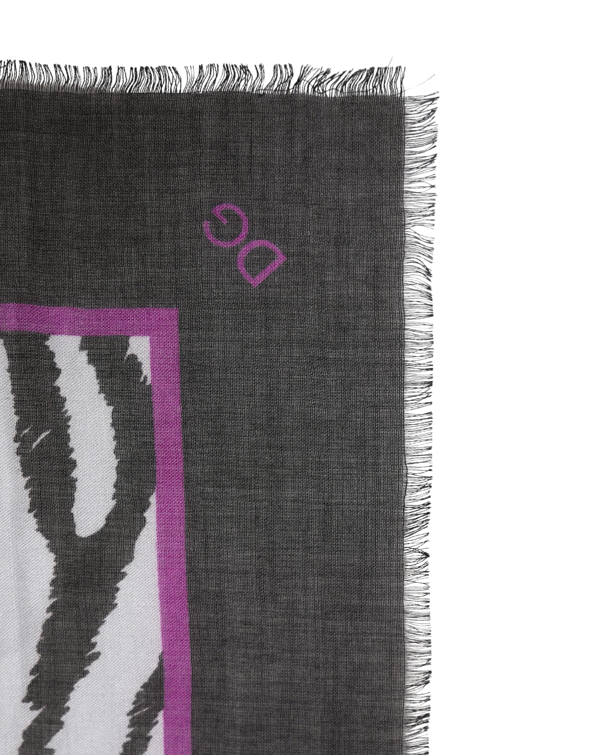 White Black Zebra Pattern Shawl 255cm x 132cm Men Scarf - ventzia