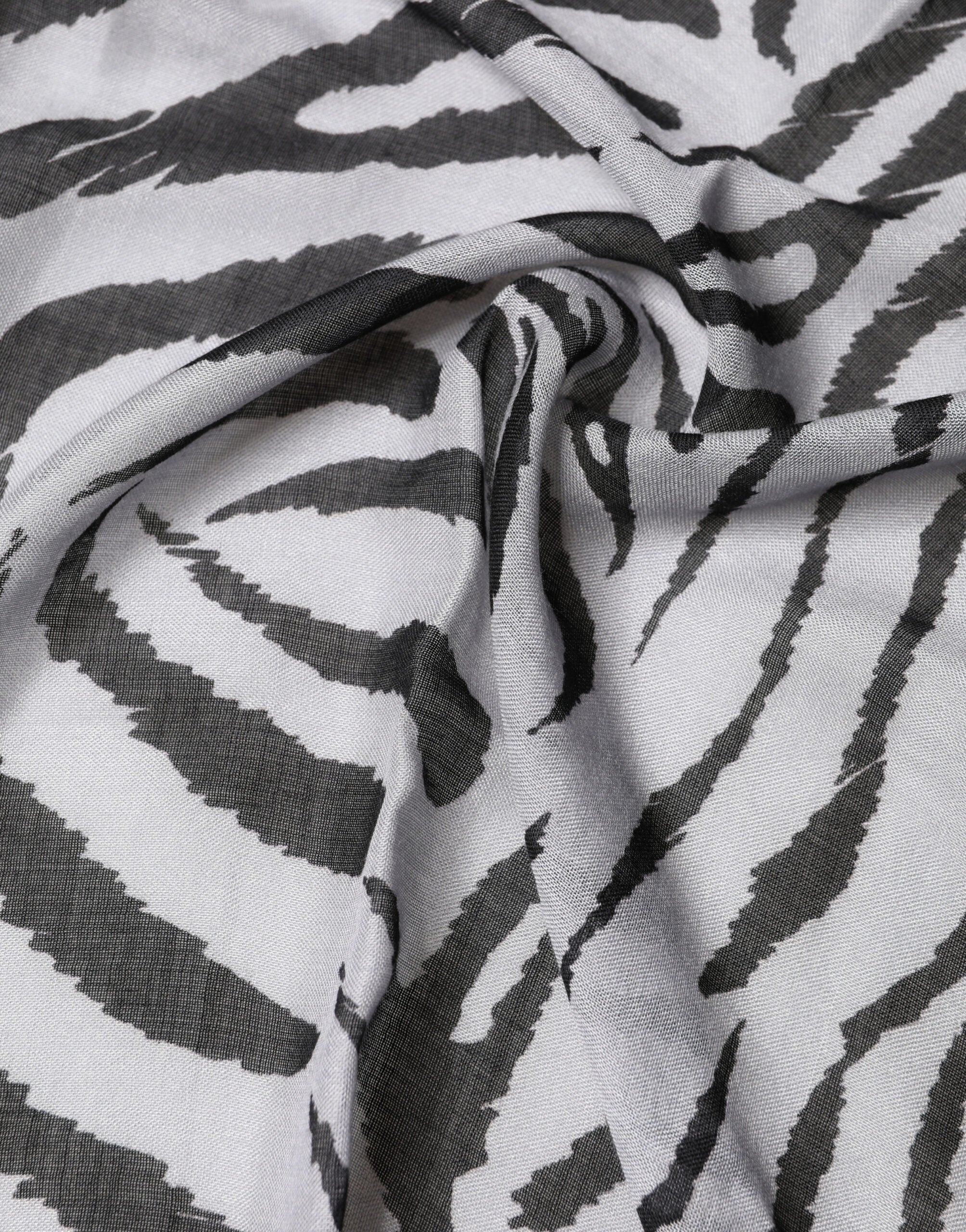 White Black Zebra Pattern Shawl 255cm x 132cm Men Scarf - ventzia