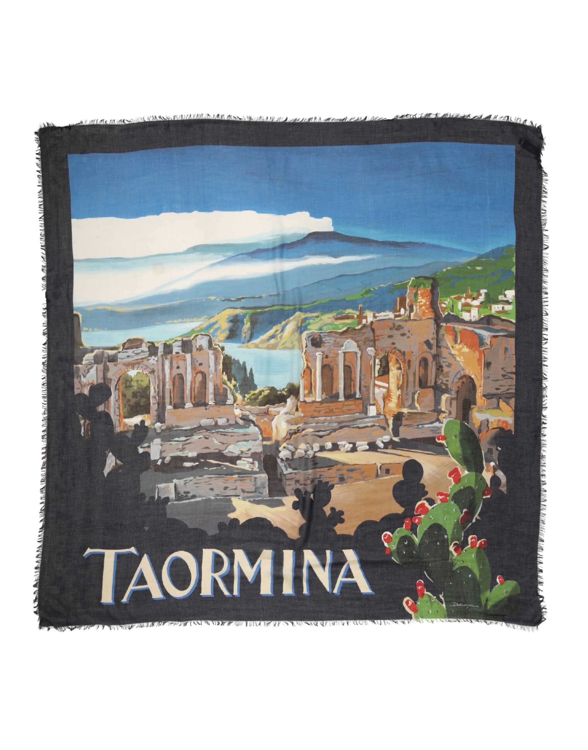 Multicolor Taormina Modal Shawl 130cm x 130cm  Men Scarf - ventzia