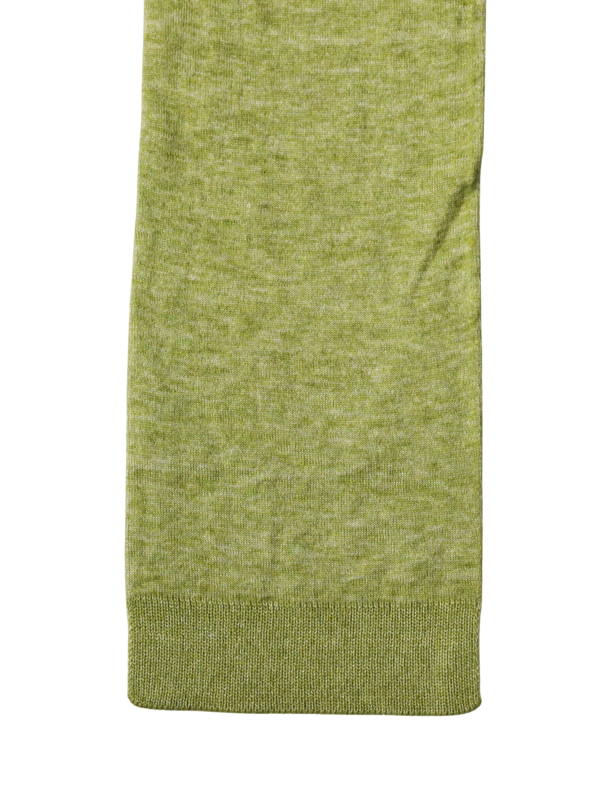 Green Cashmere Knitted Neck Foulard 280cm x11cm Men Scarf - ventzia
