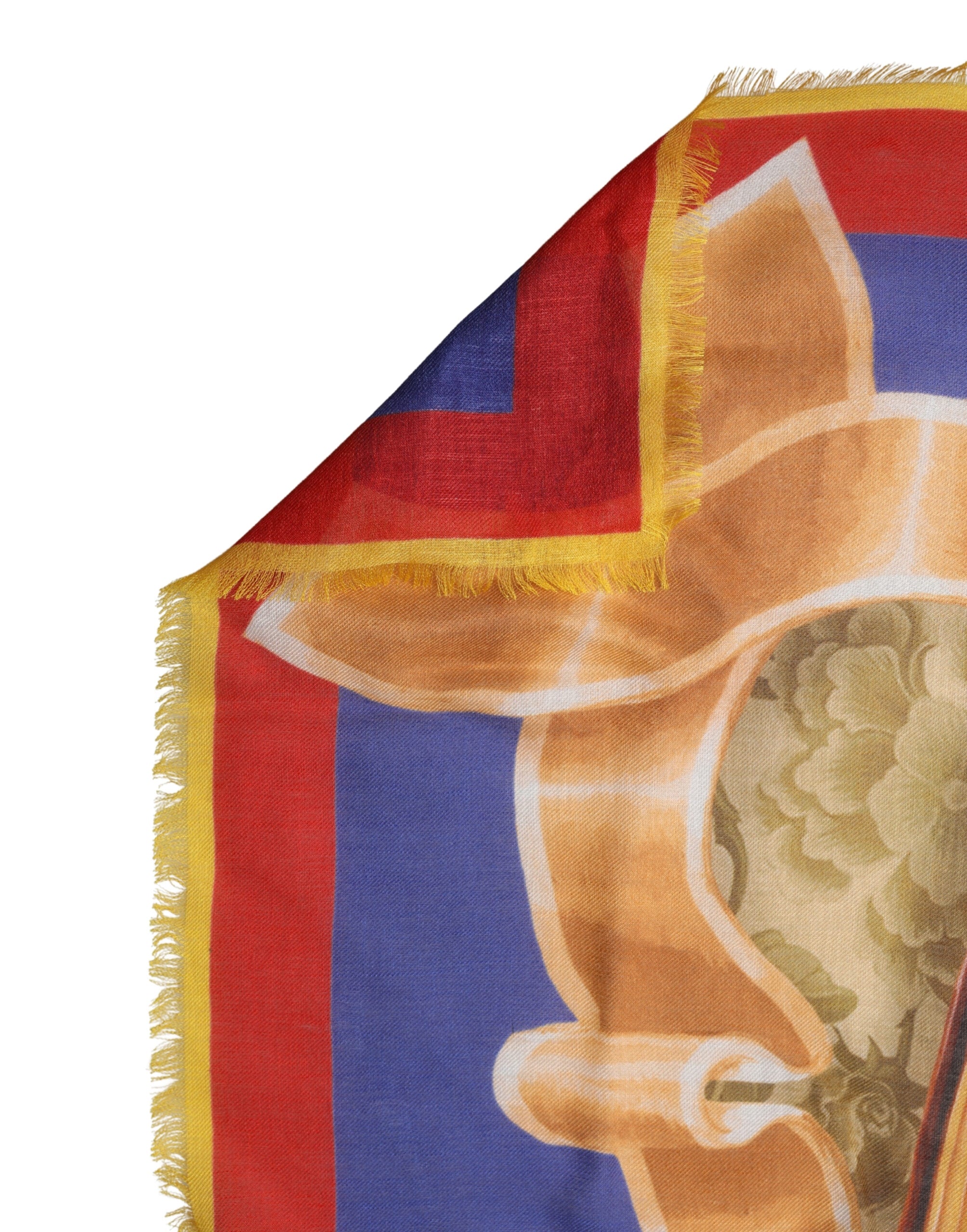 Multicolor Italy China Shawl Wrap 140cm x 130cm  Scarf - ventzia