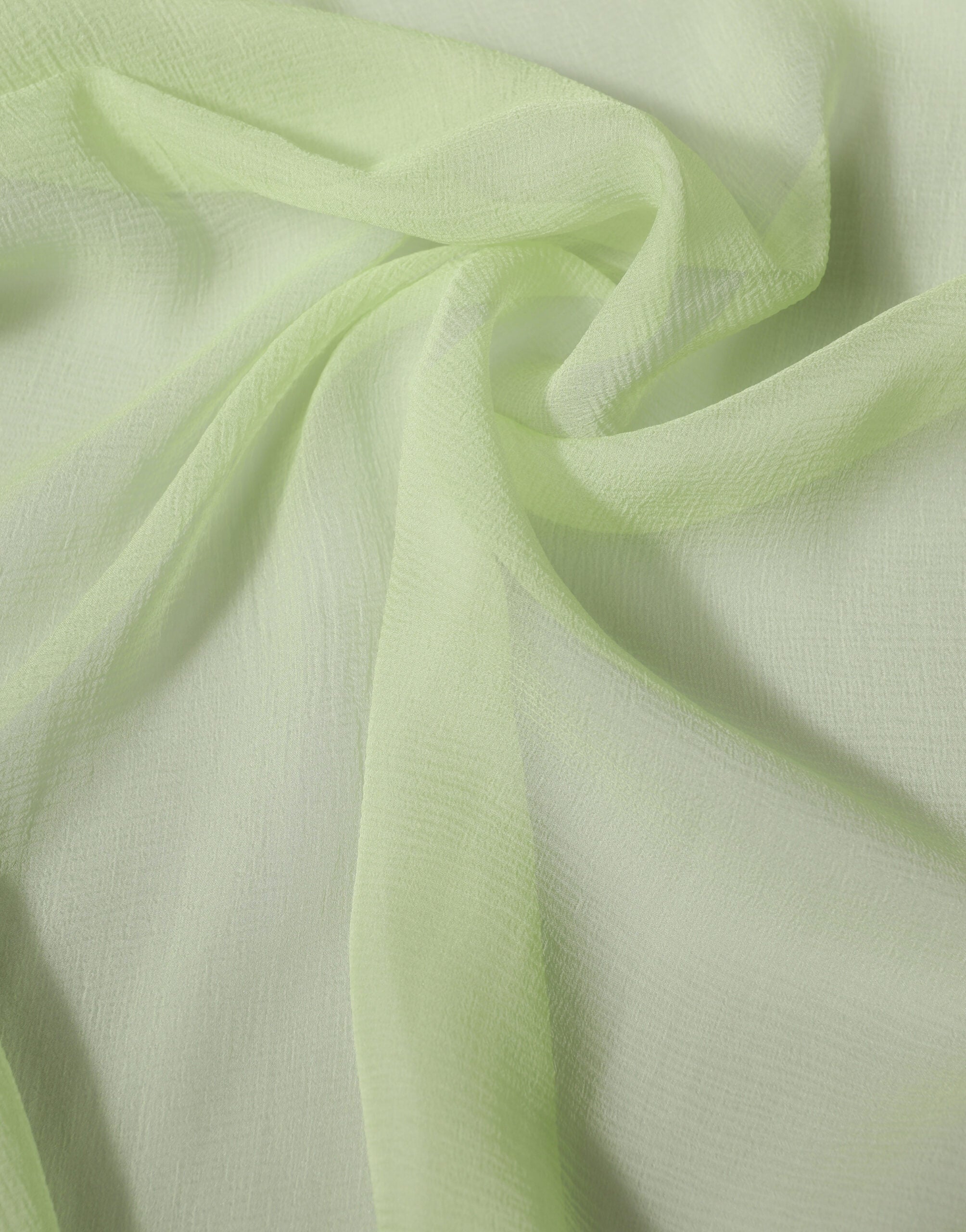 Light Green Silk Neck Wrap Stole 200cm x 134cm Scarf - ventzia