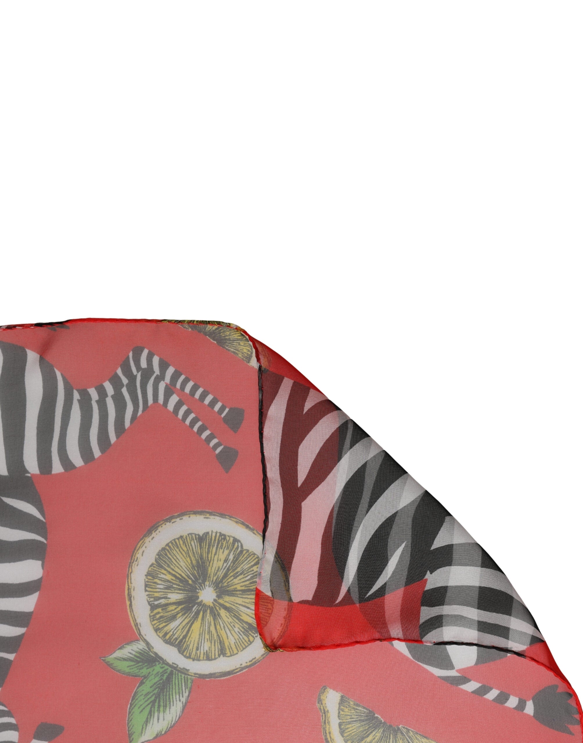 Red Zebra Print Silk Wrap Shawl Stole 200cm x 132cm Scarf - ventzia
