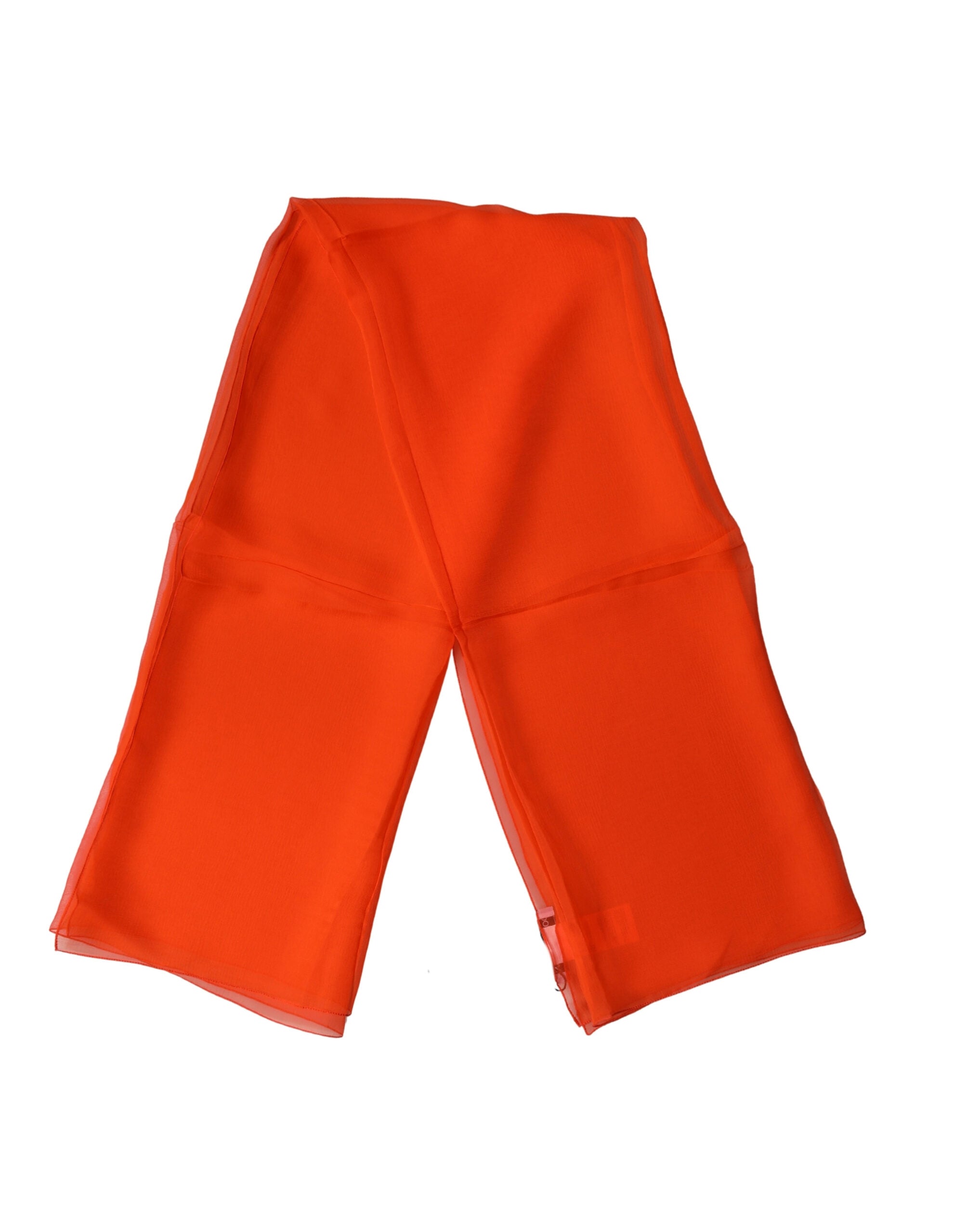 Bright Red Silk Wrap Shawl Foulard 132cm x 98cm Scarf - ventzia