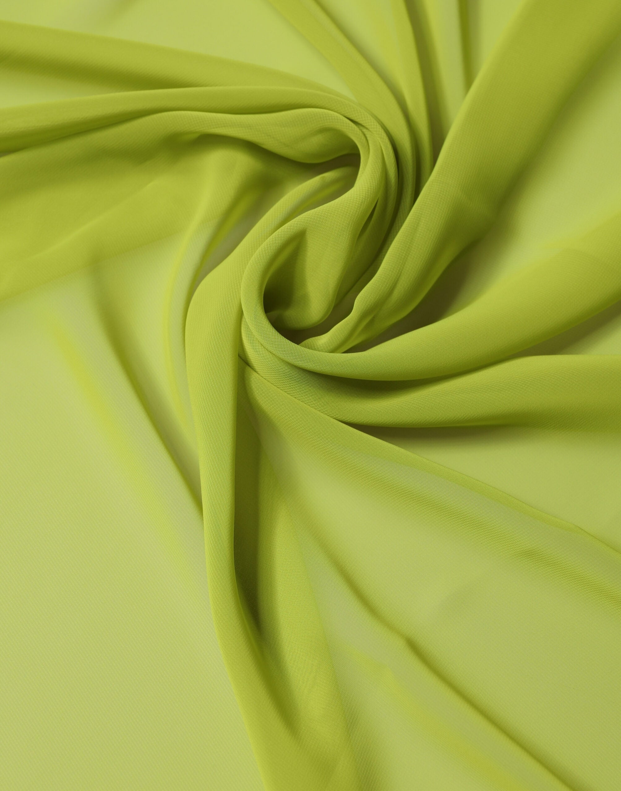 Yellow Green Neck Wrap Shawl Foulard 131cm x 99.5cm Scarf - ventzia