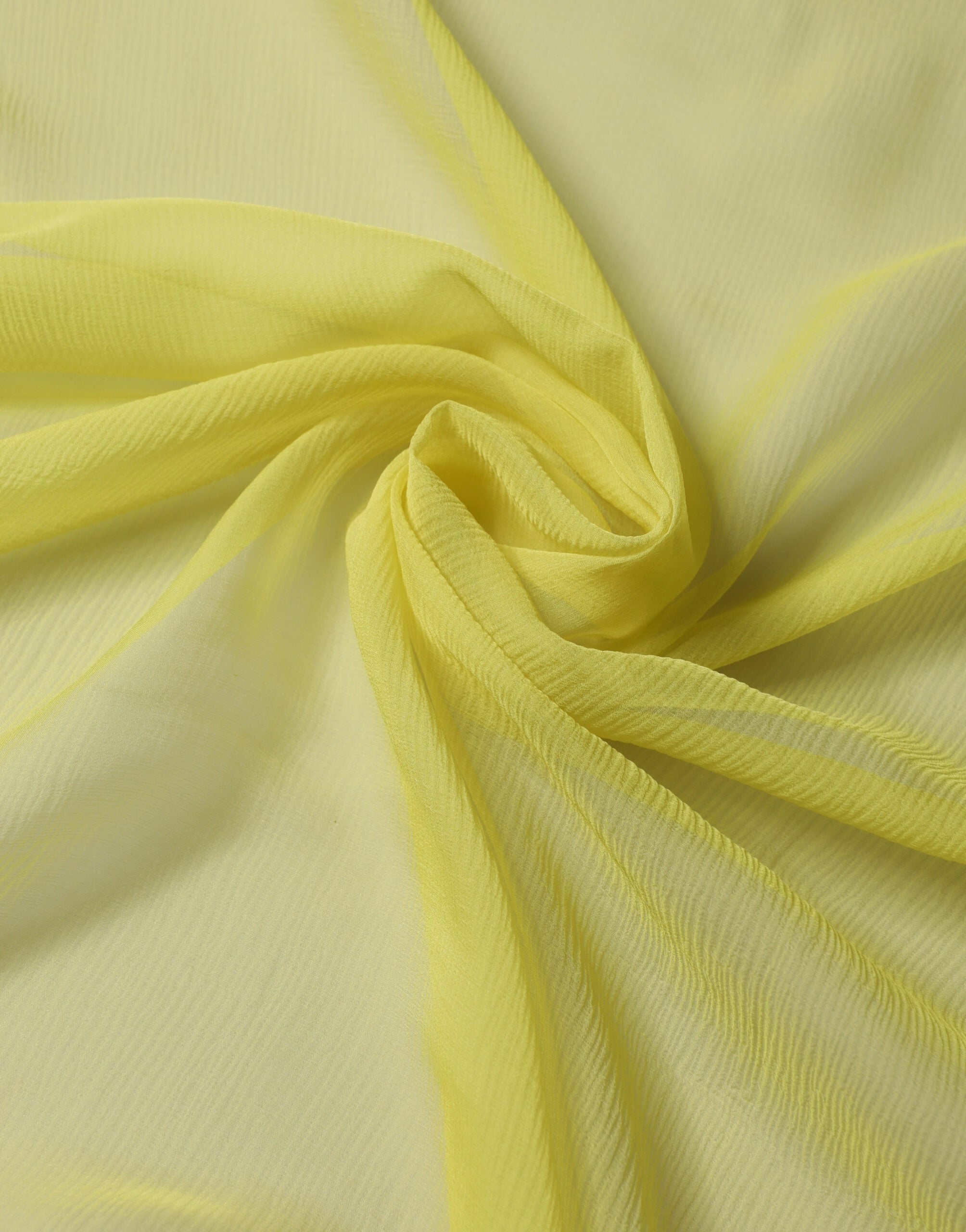 Yellow Silk Neck Wrap Shawl Foulard 120cm x 117cm Scarf - ventzia