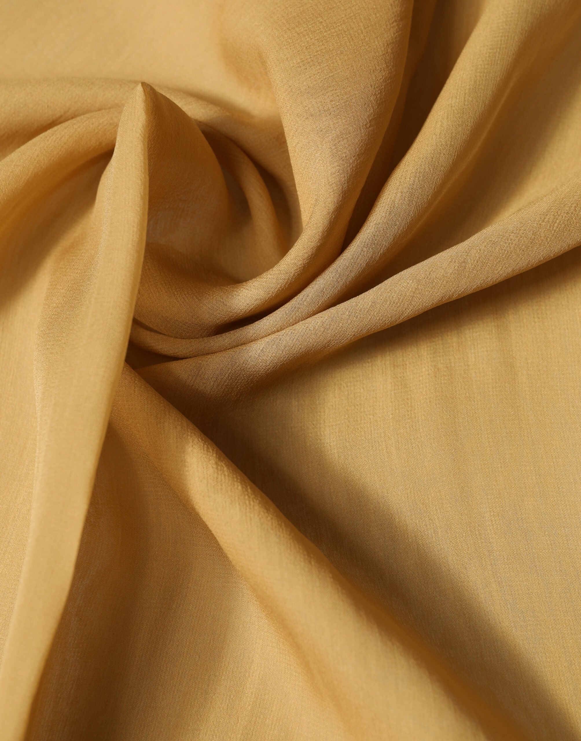 Brown Silk Sash Wrap Foulard Stole 293.5cm x 19.5cm Scarf - ventzia