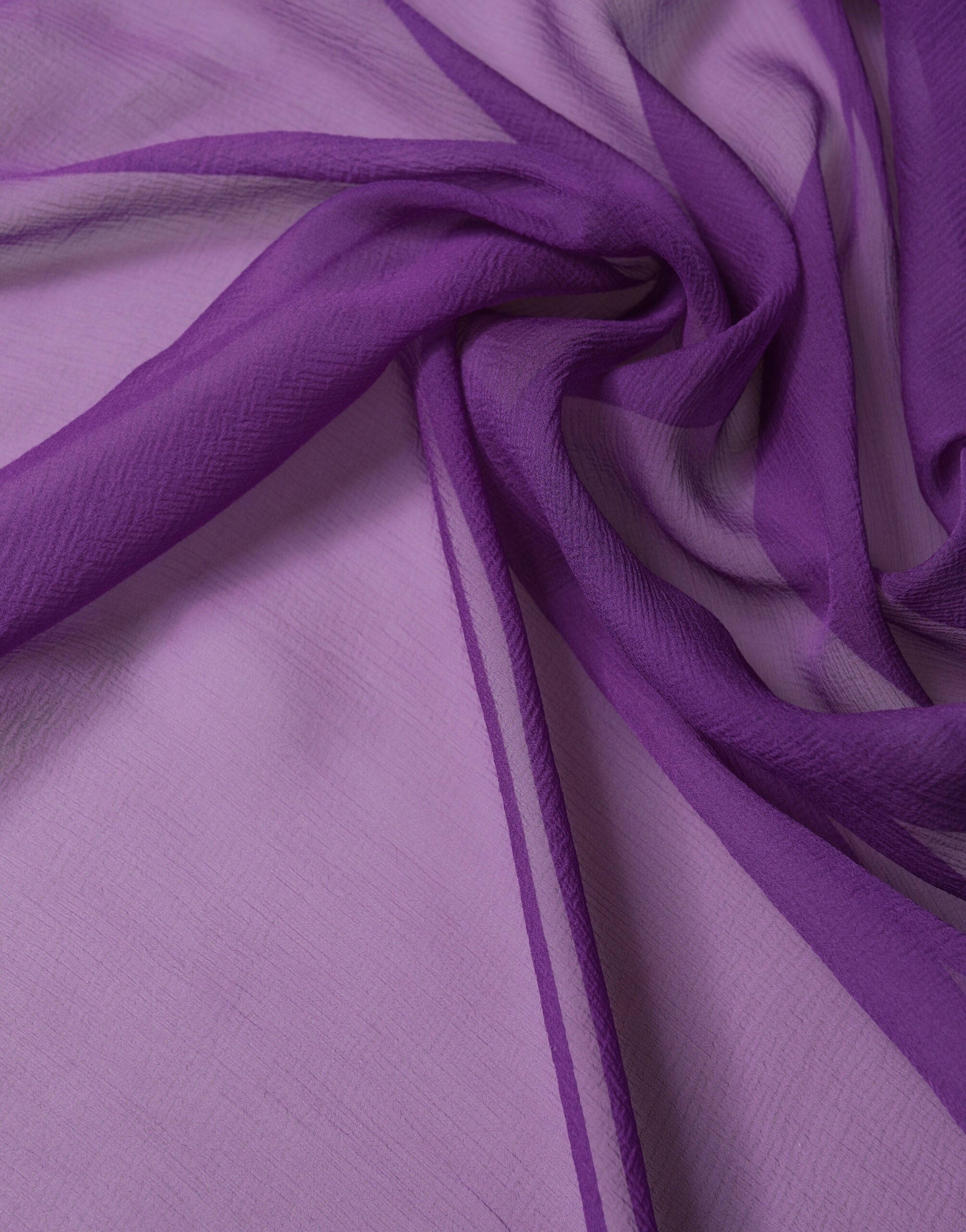 Purple Silk Neck Wrap Shawl Foulard 134cm x 131cm  Scarf - ventzia