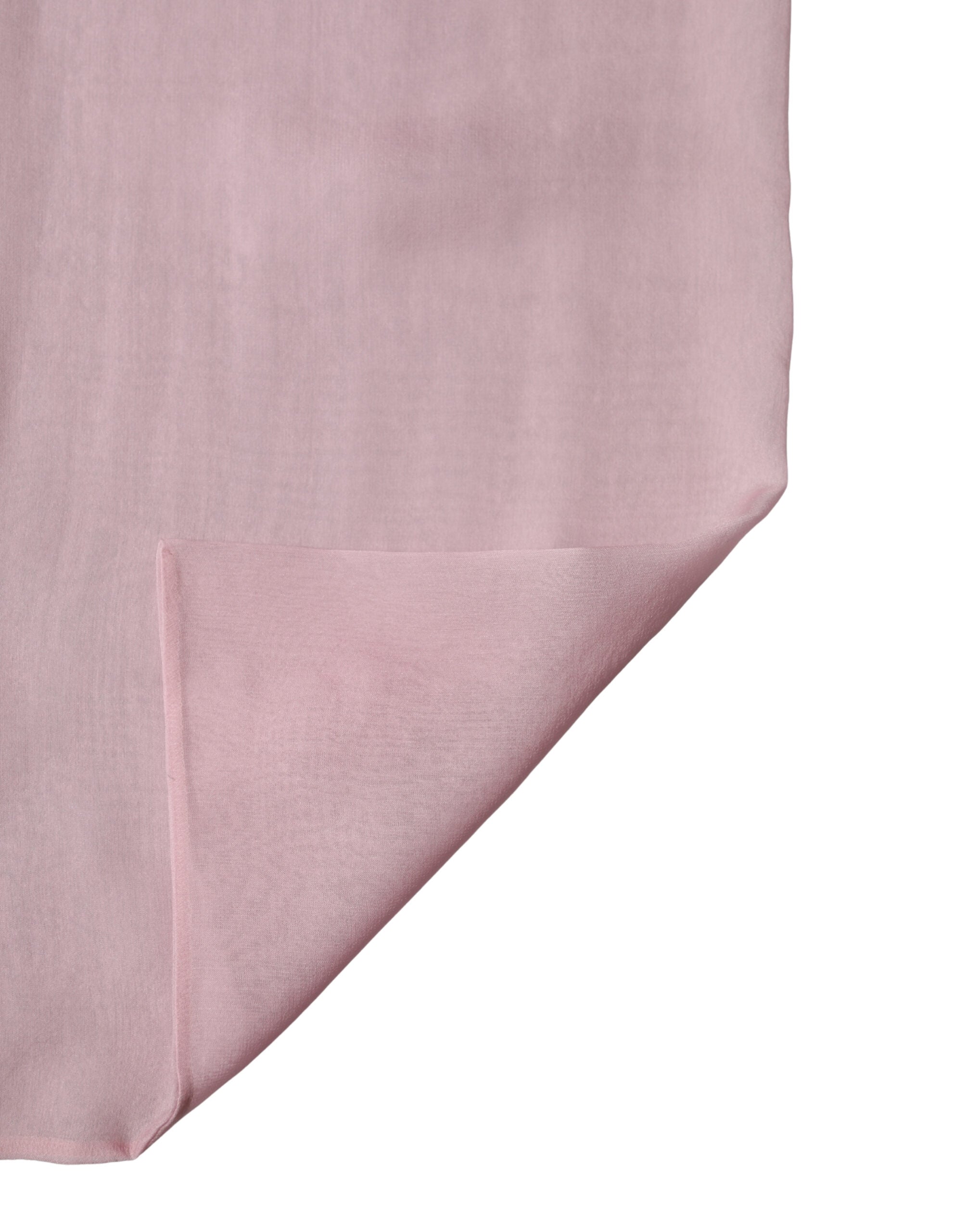Pink Silk Sash Wrap Shawl Foulard 291cm x 19cm Scarf - ventzia