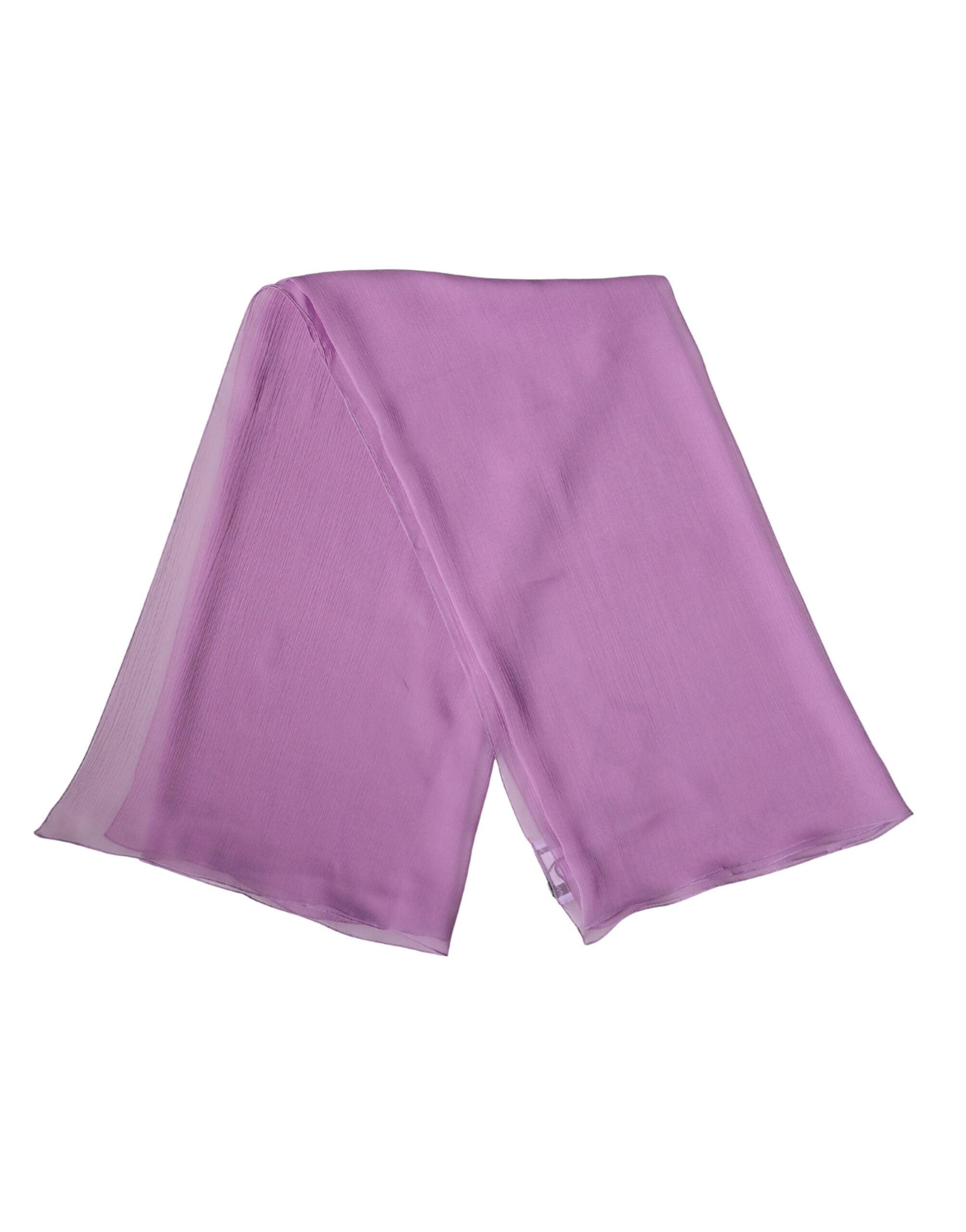 Light Purple Silk Neck Wrap Foulard 114cm x 114cm  Scarf - ventzia