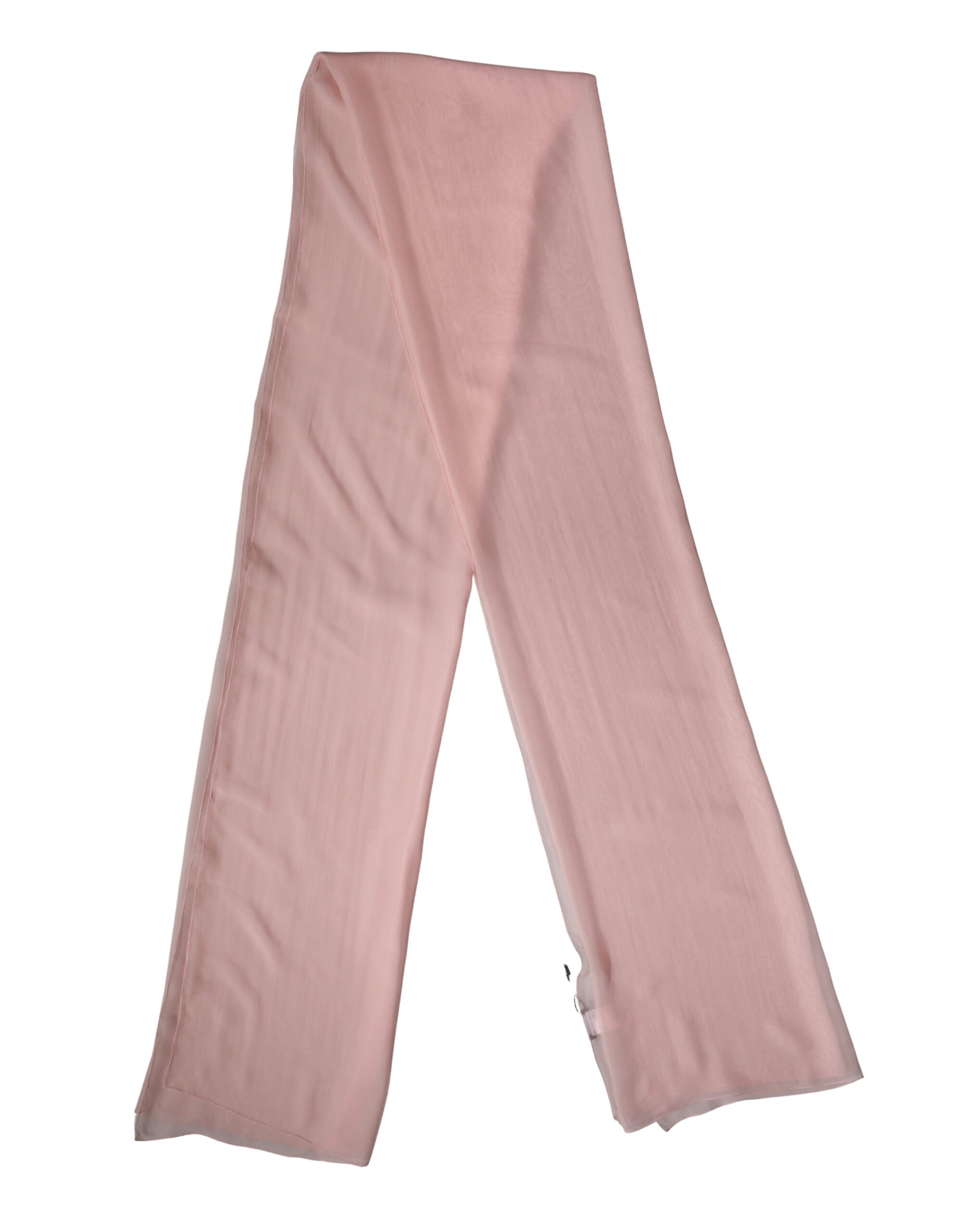 Light Pink Silk Neck Wrap Shawl Stole 272cm x 120cm Scarf - ventzia