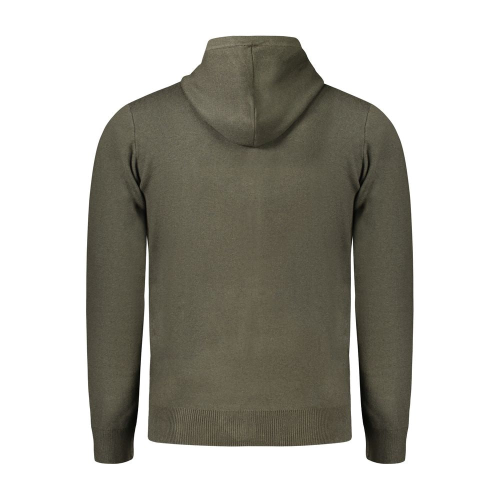 Green Polyamide Men Cardigan - ventzia