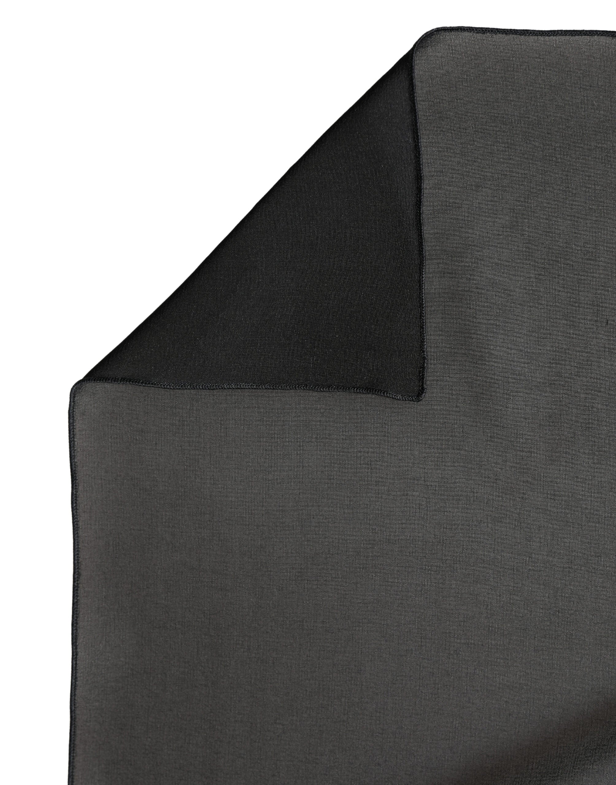 Black Silk Neck Wrap Shawl Stole 200cm x 64cm  Scarf - ventzia