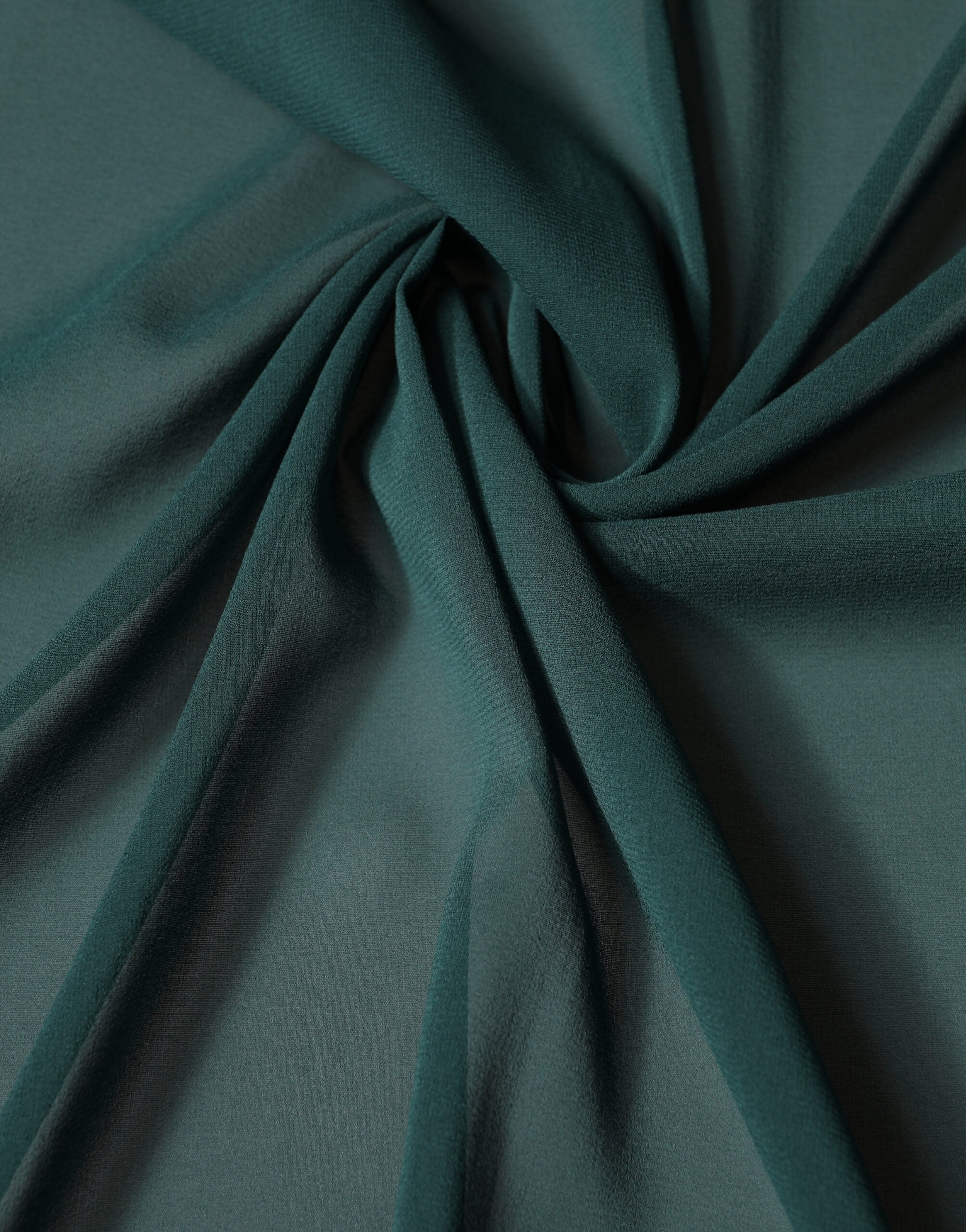 Dark Green Silk Neck Wrap Shawl Stole 200cm x 64c Scarf - ventzia