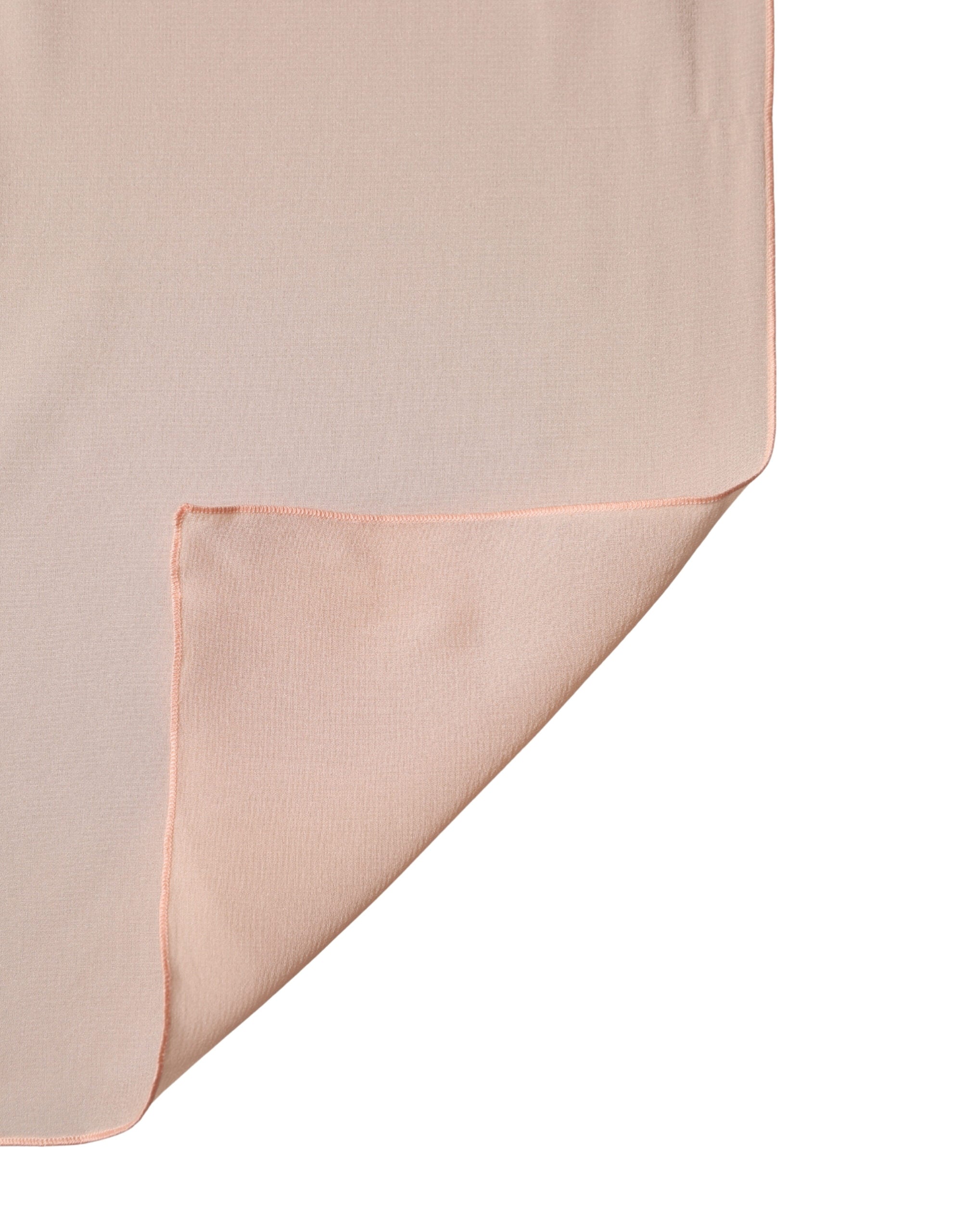 Peach Silk Neck Wrap Shawl Women Stole 200cm x 64cm  Scarf - ventzia