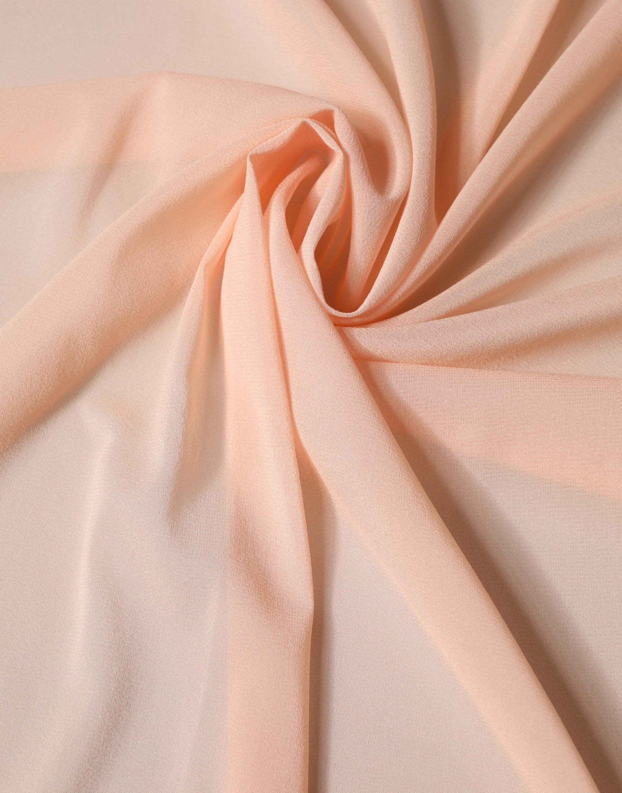 Peach Silk Neck Wrap Shawl Women Stole 200cm x 64cm  Scarf - ventzia