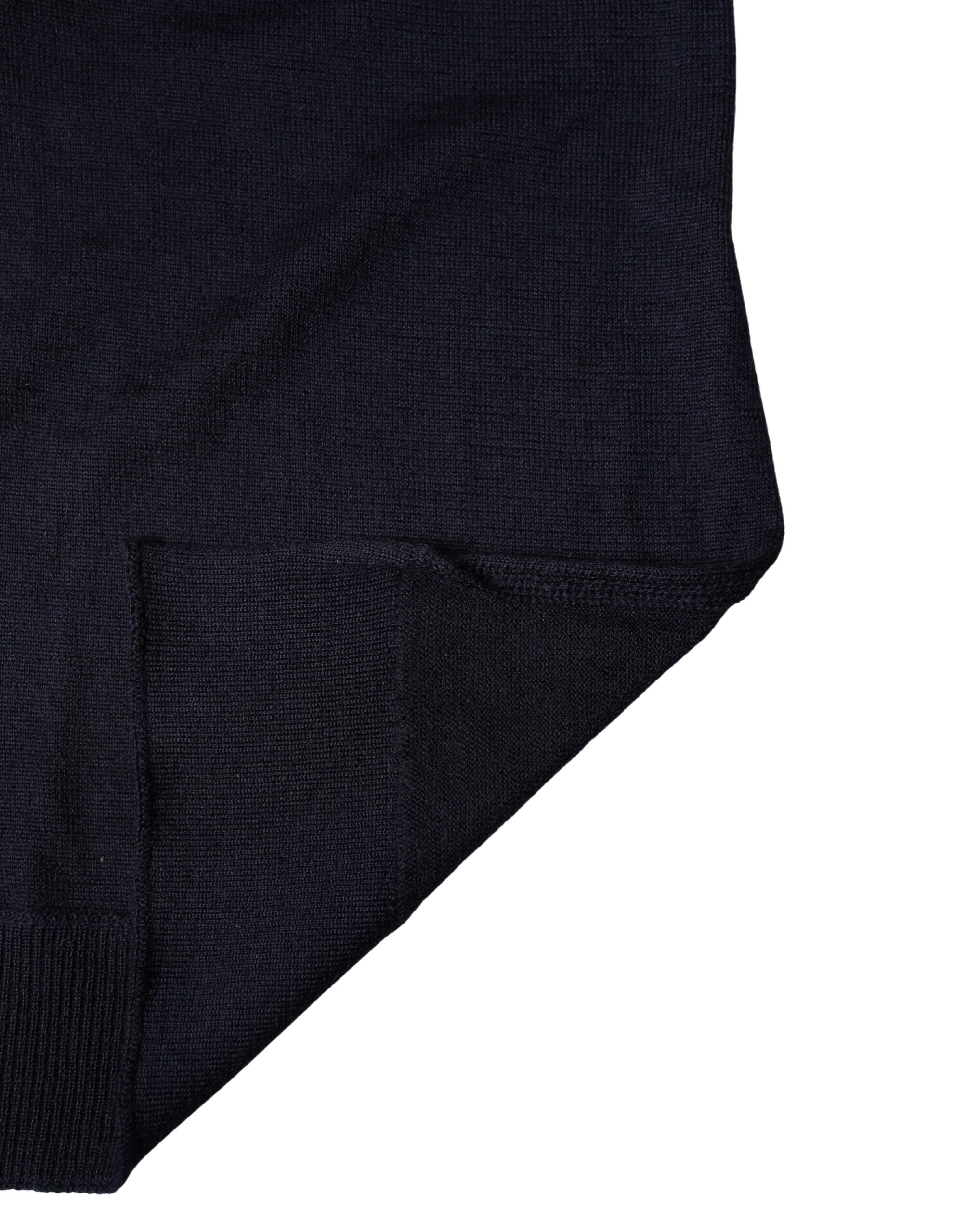 Black Wool Knitted Shawl Neck Wrap 200cm x 25cm  Scarf - ventzia