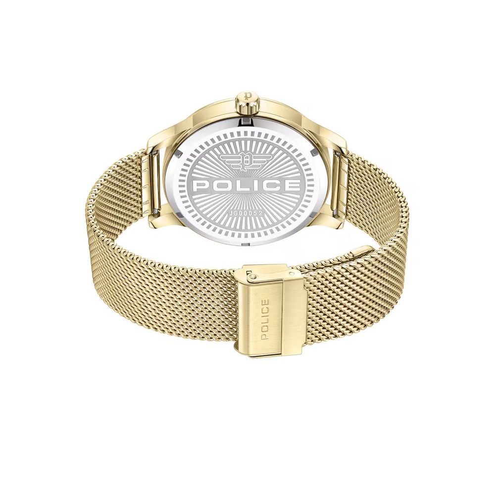 Gold Stainless Steel Dress Watch - ventzia