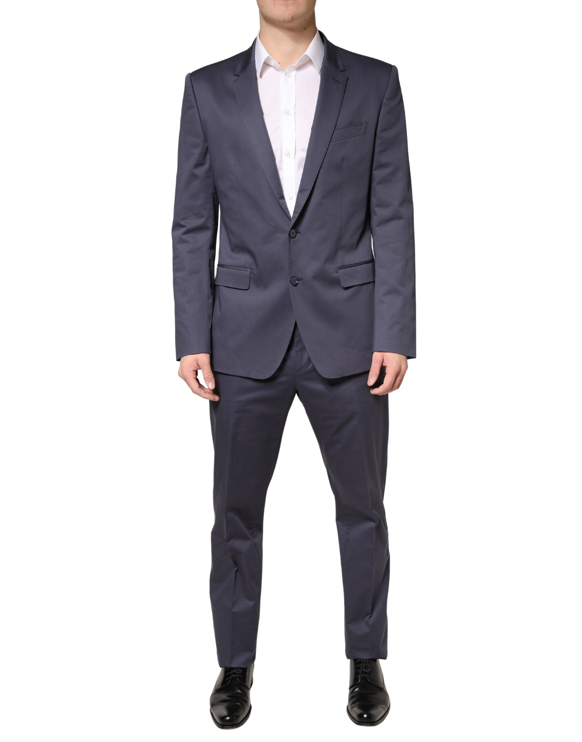 Blue Single Breasted MARTINI 2 Piece Suit - ventzia