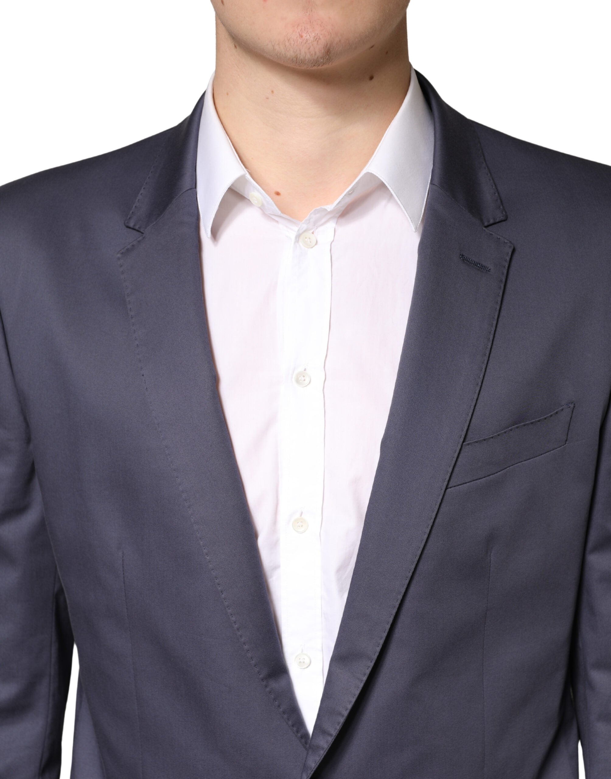 Blue Single Breasted MARTINI 2 Piece Suit - ventzia