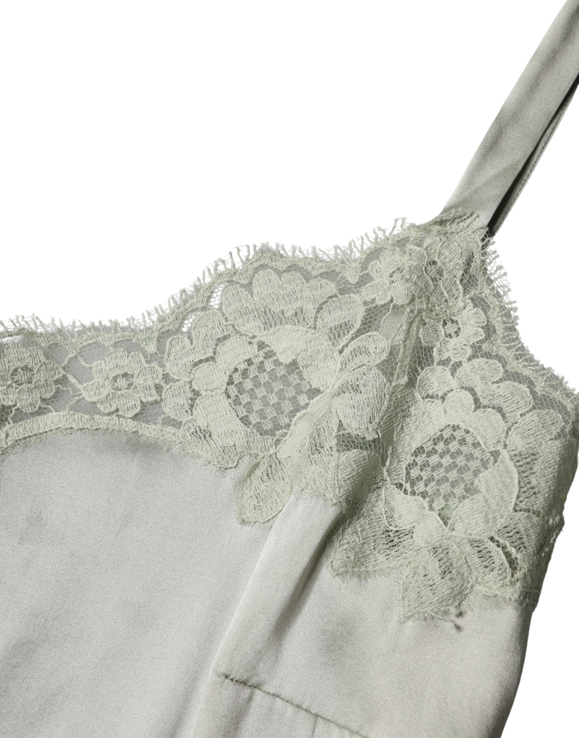 Light Green Floral Lace Lingerie Top Underwear - ventzia