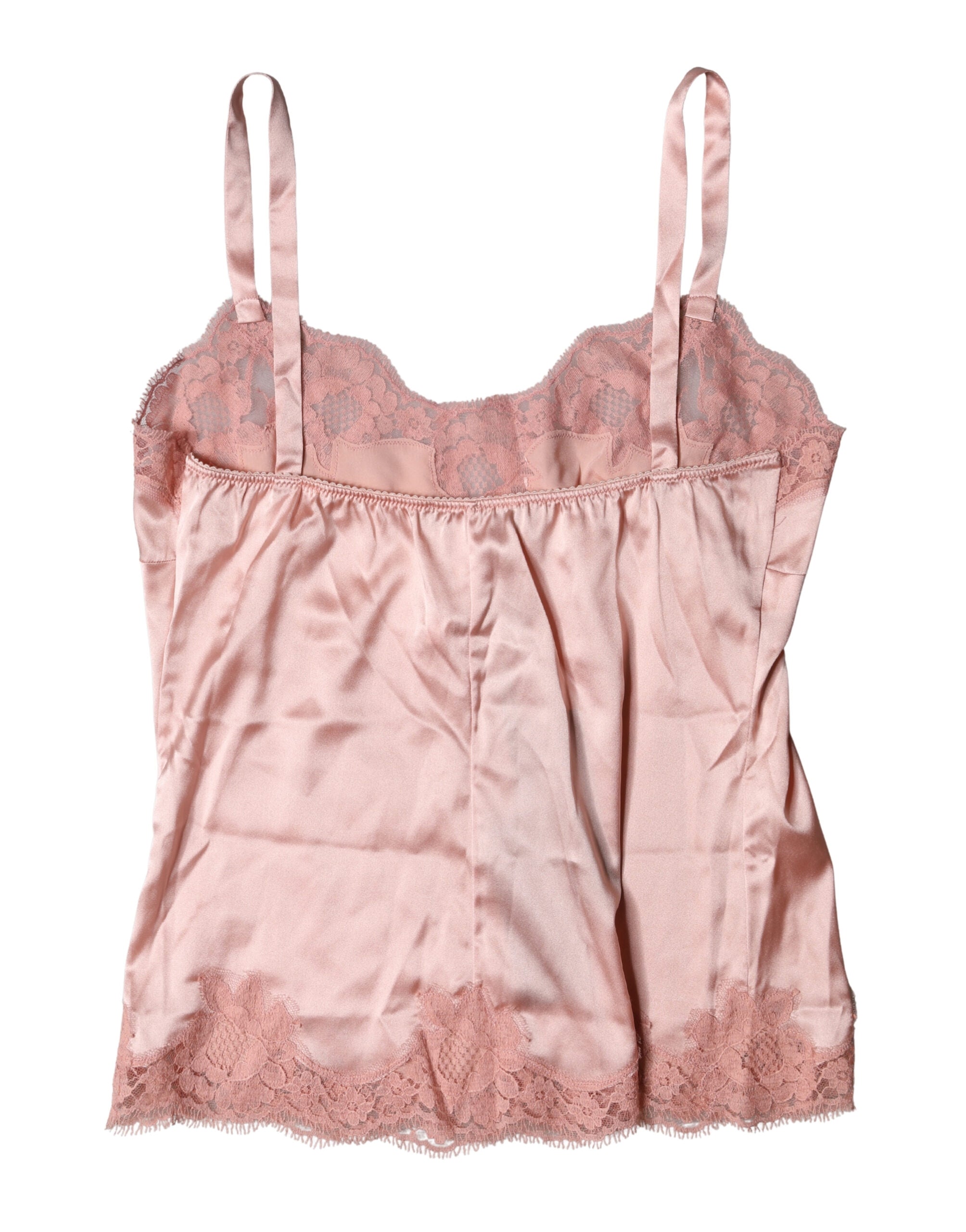Light Pink Floral Lace Lingerie Top Underwear - ventzia