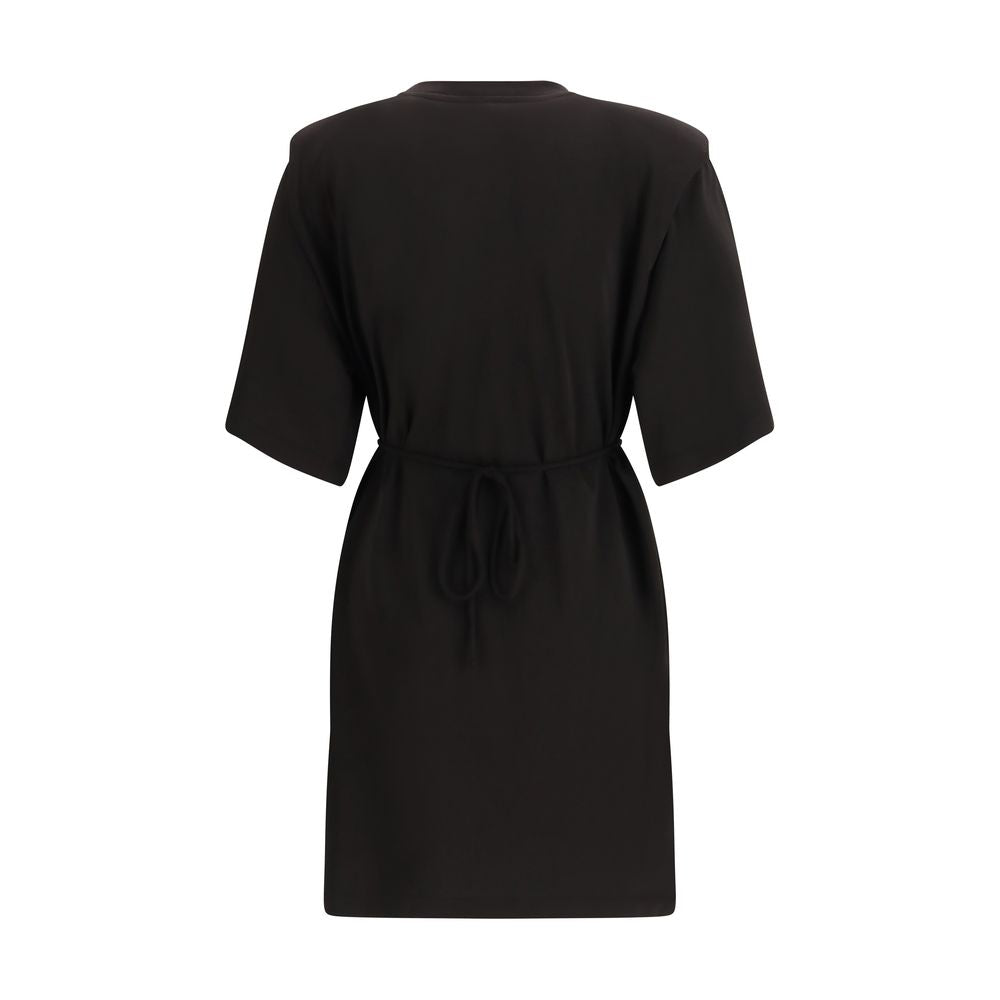 Black Acetate Casual Dress - ventzia