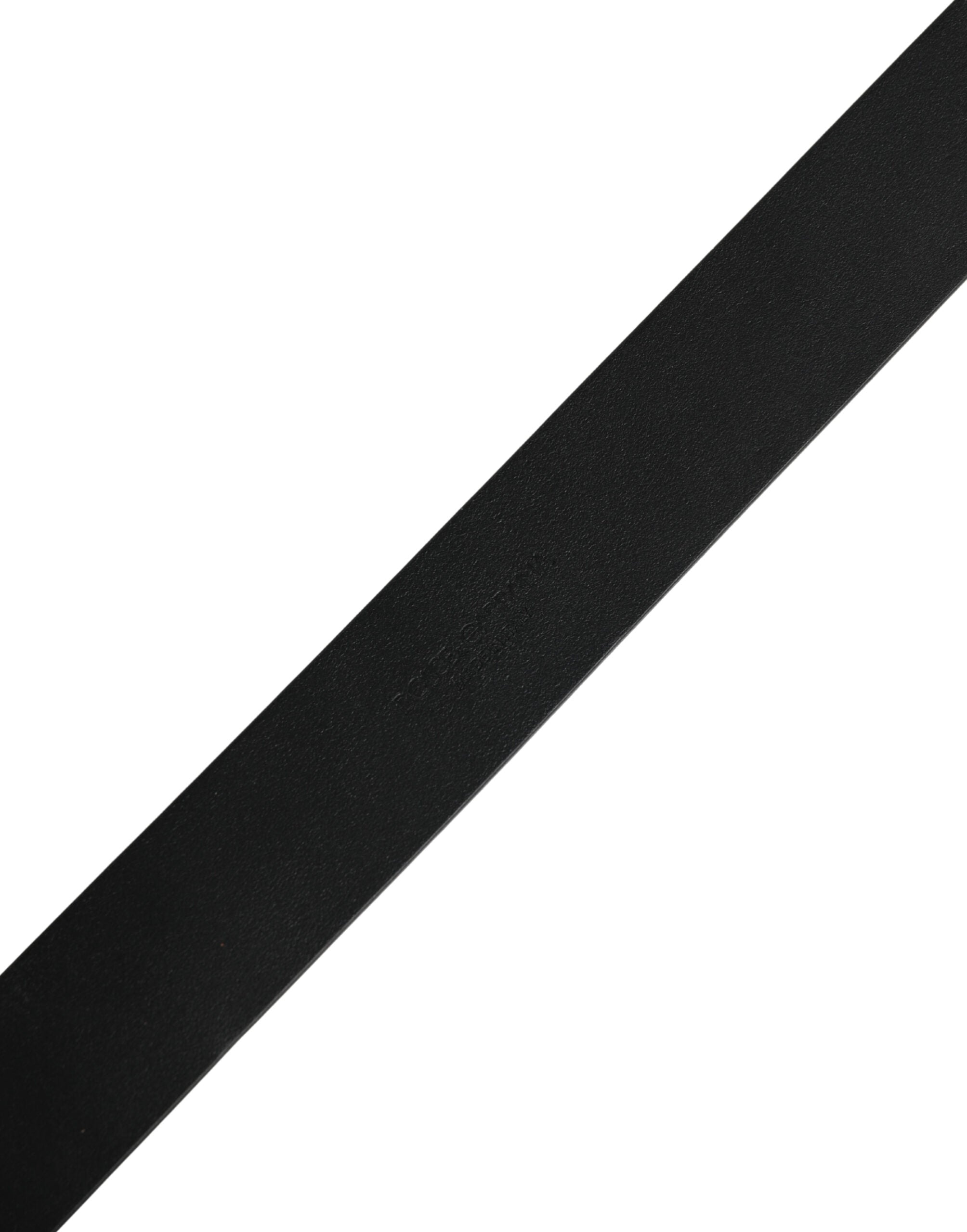 Black Calf Leather Gold Metal Buckle  Belt - ventzia