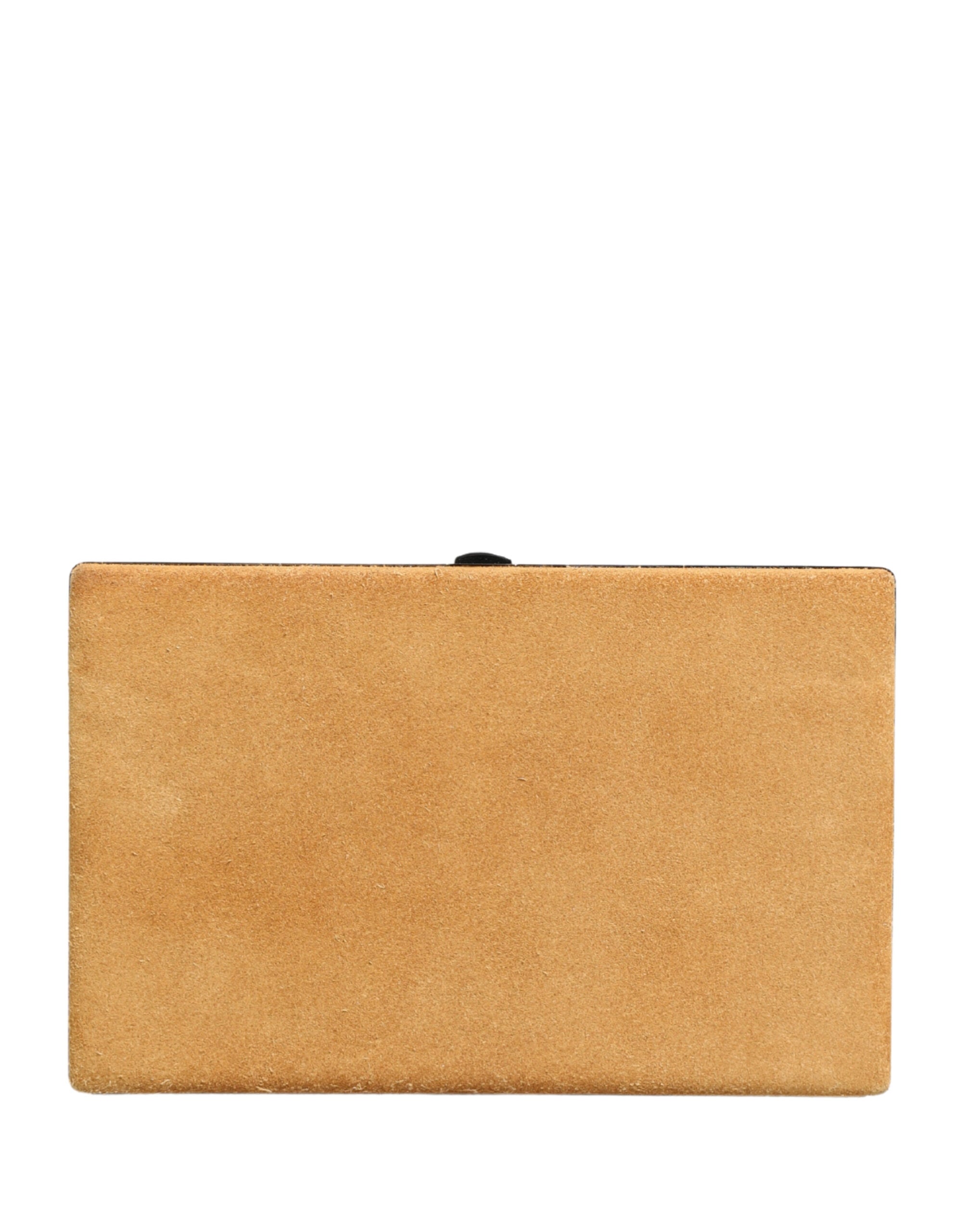 Beige Velvet Calf Leather Clutch Evening Women Purse Bag - ventzia