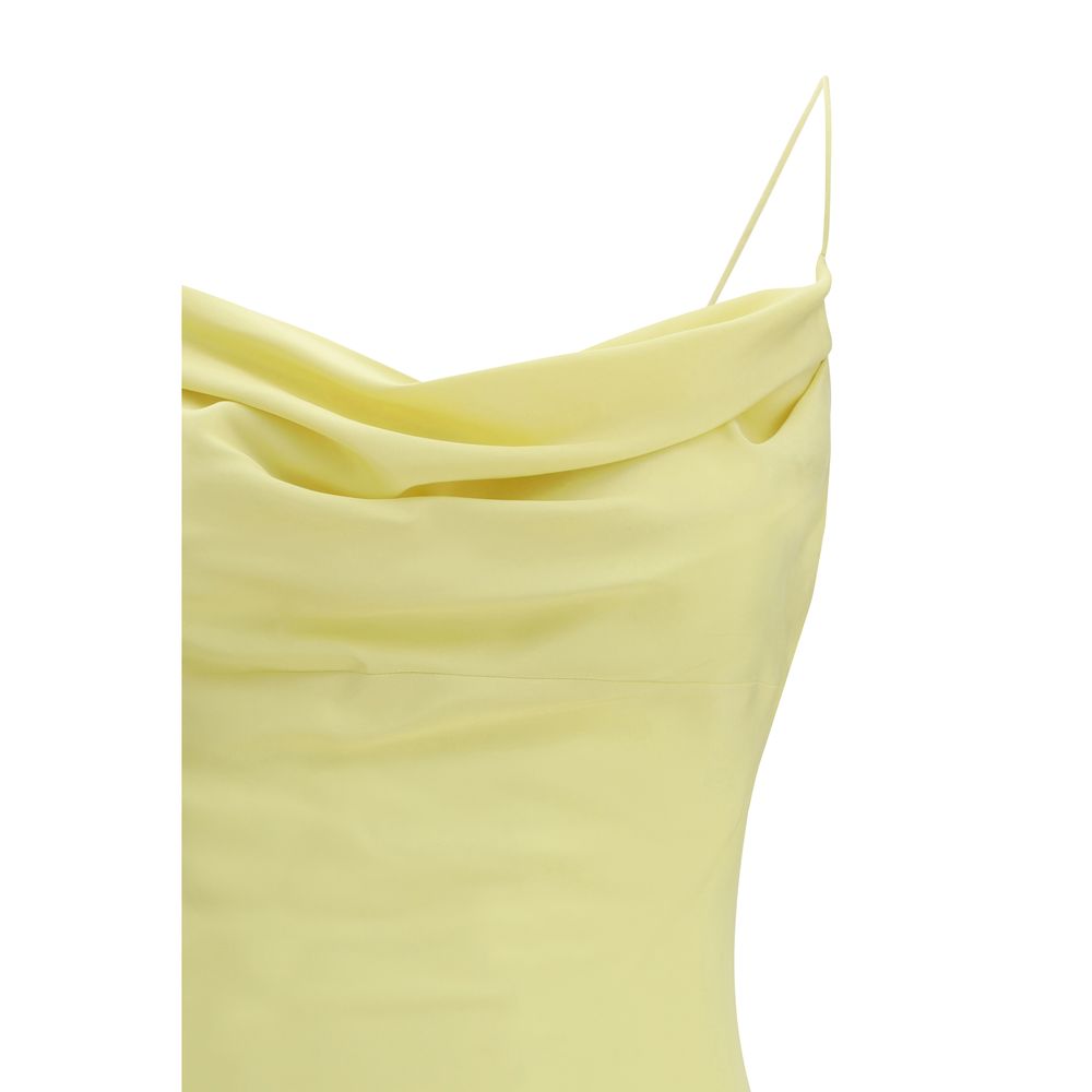 Bicolor Silk Casual Dress - ventzia