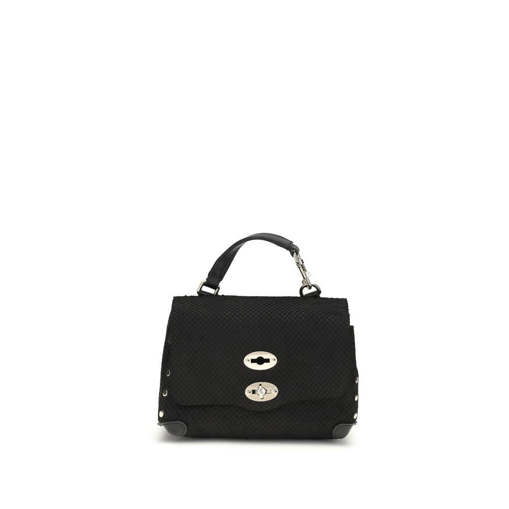Black Calf Leather Bos Taurus Handbag - ventzia