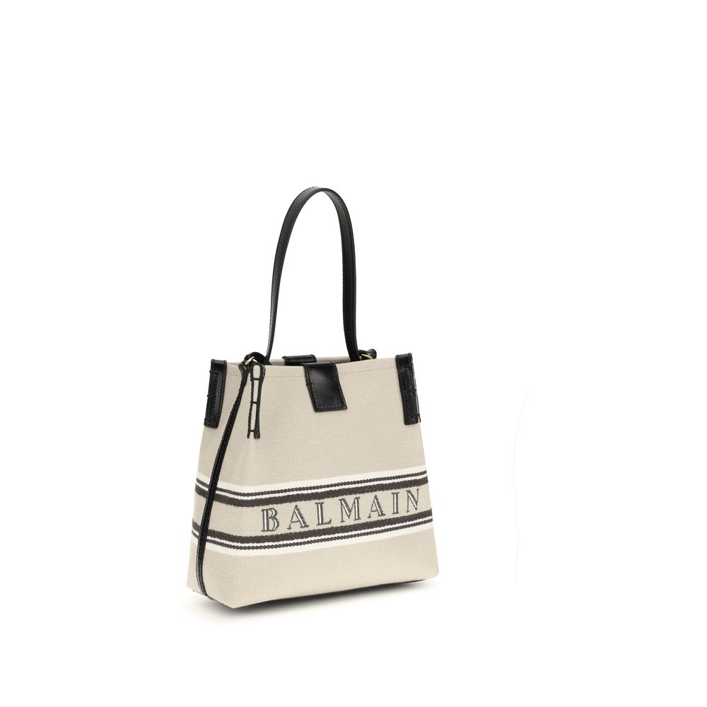 Beige Cotton Shoulder Bag - ventzia