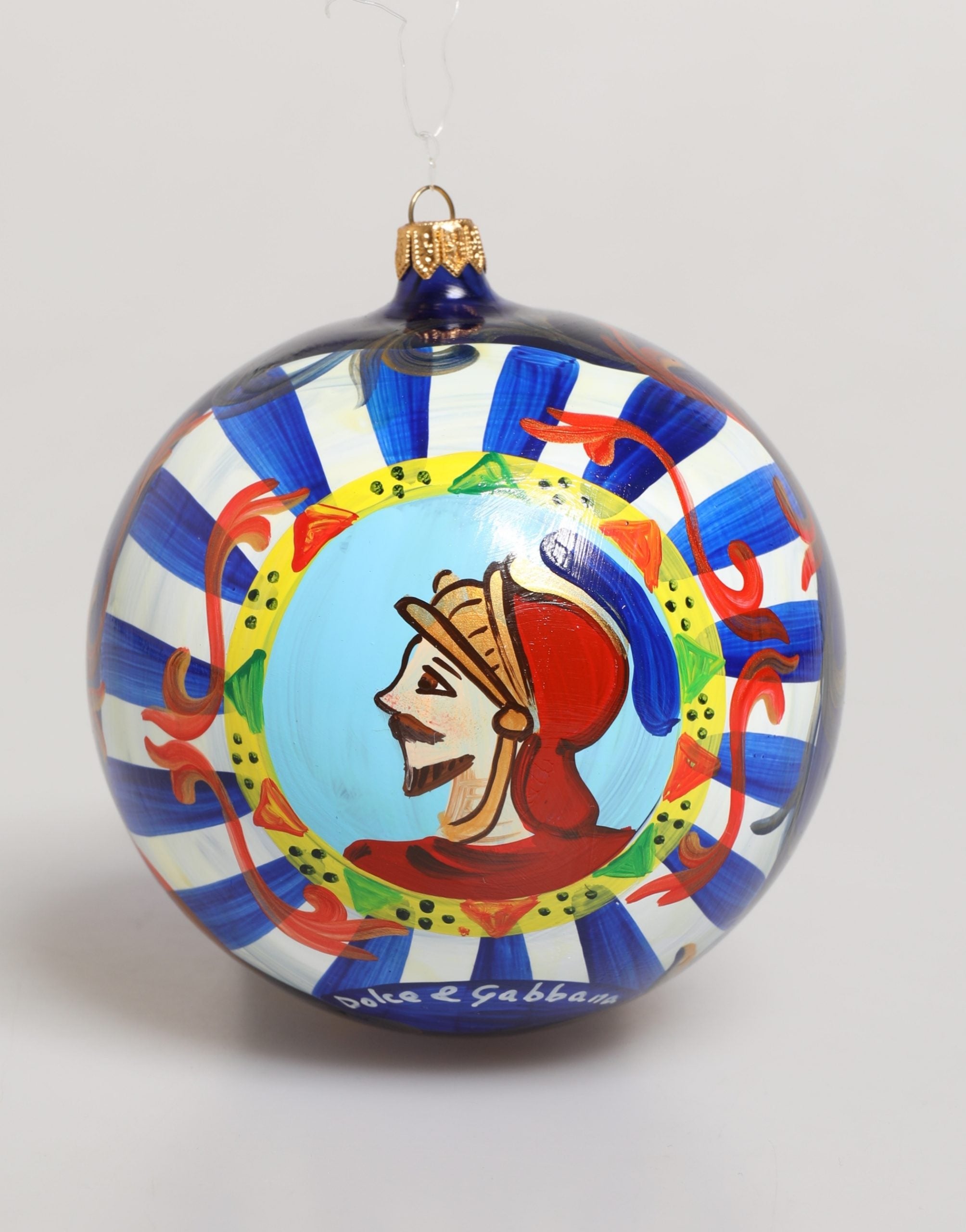 Multicolor Hand Painted Sicilian Ornament Christmas Ball - ventzia