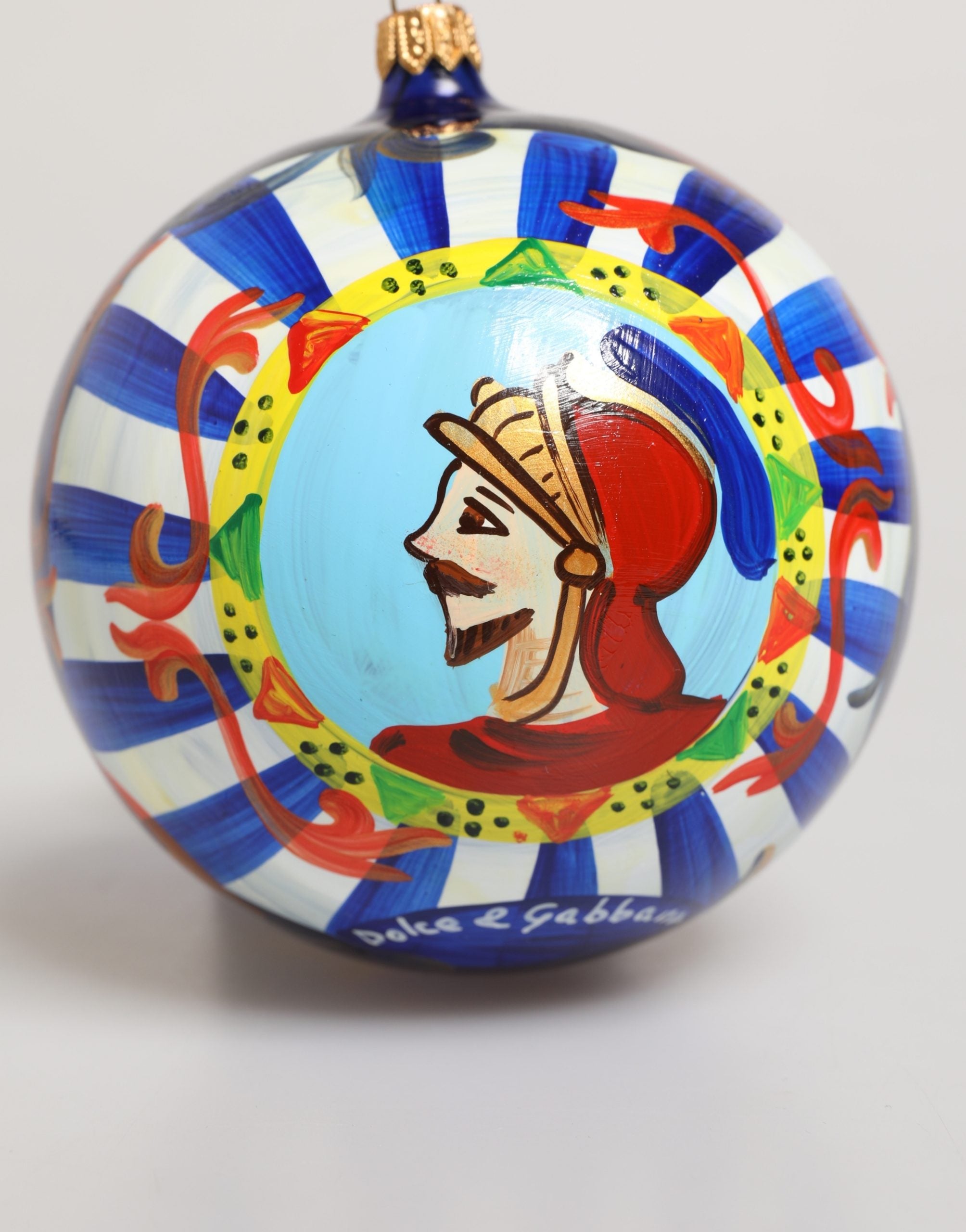 Multicolor Hand Painted Sicilian Ornament Christmas Ball - ventzia