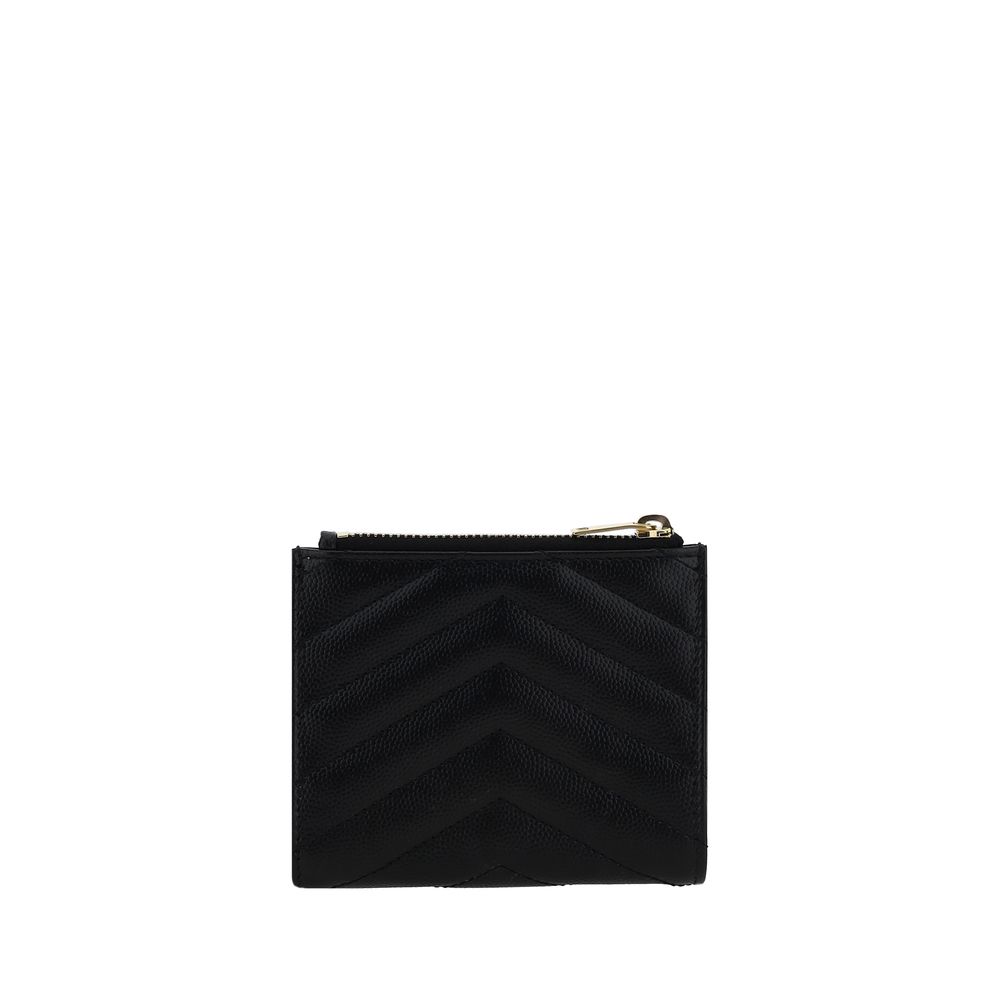 Black Calf Leather Bos Taurus Wallet - ventzia