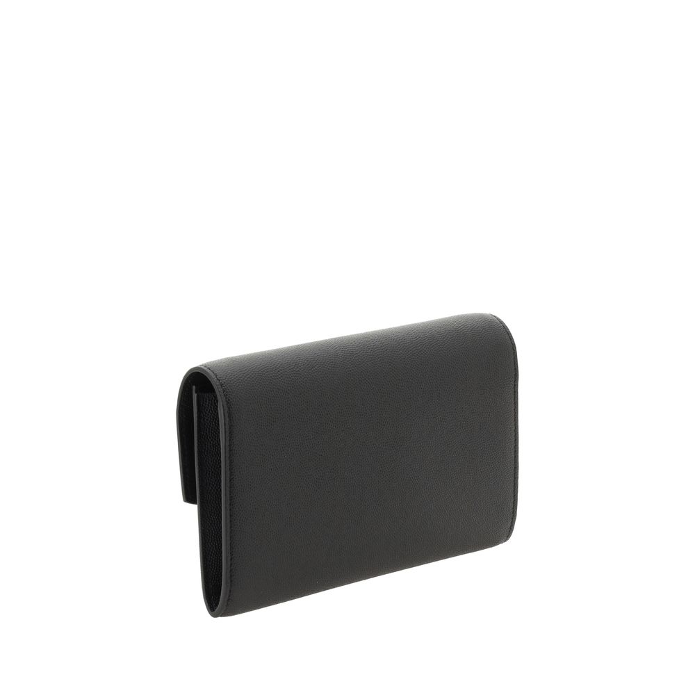 Black Calf Leather Bos Taurus Shoulder Bag - ventzia