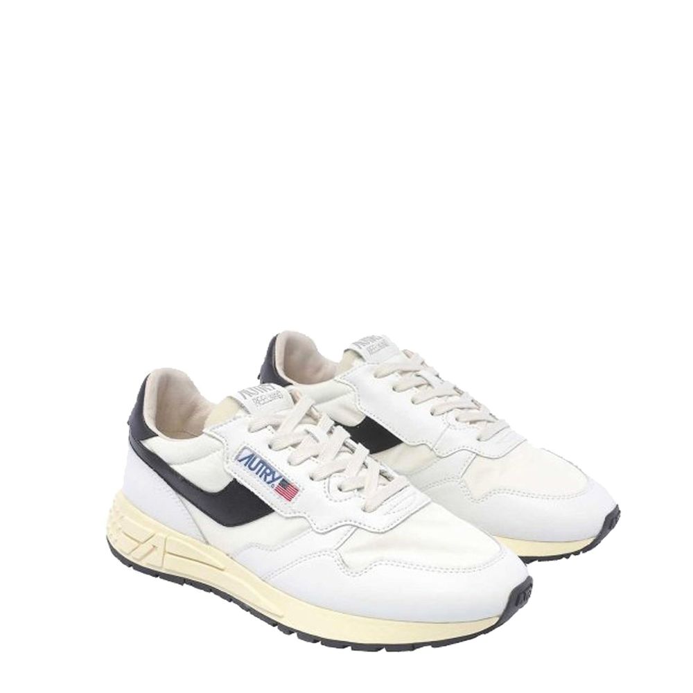 White Leather Low Top Sneakers - ventzia