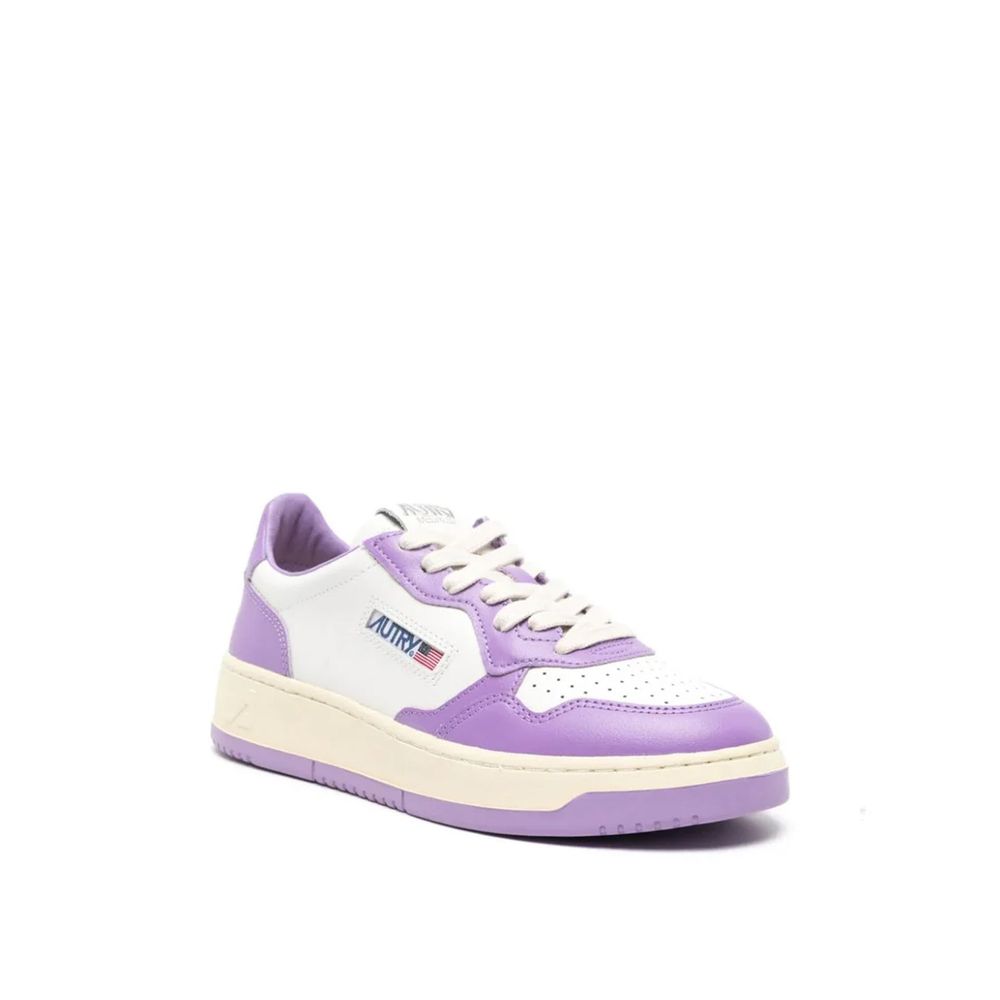 Multicolor Leather Low Top Sneakers - ventzia
