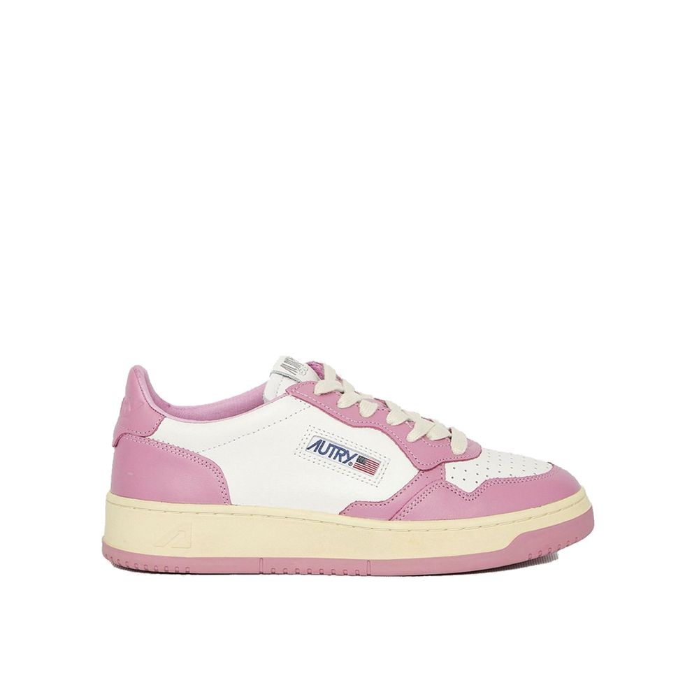 Multicolor Leather Low Top Sneakers - ventzia