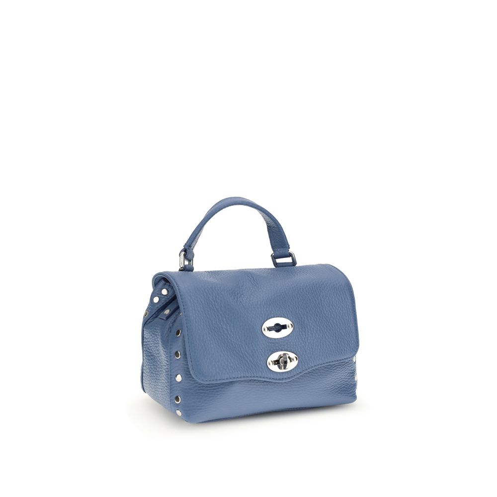 Blue Calf Leather Bos Taurus Shoulder Bag - ventzia