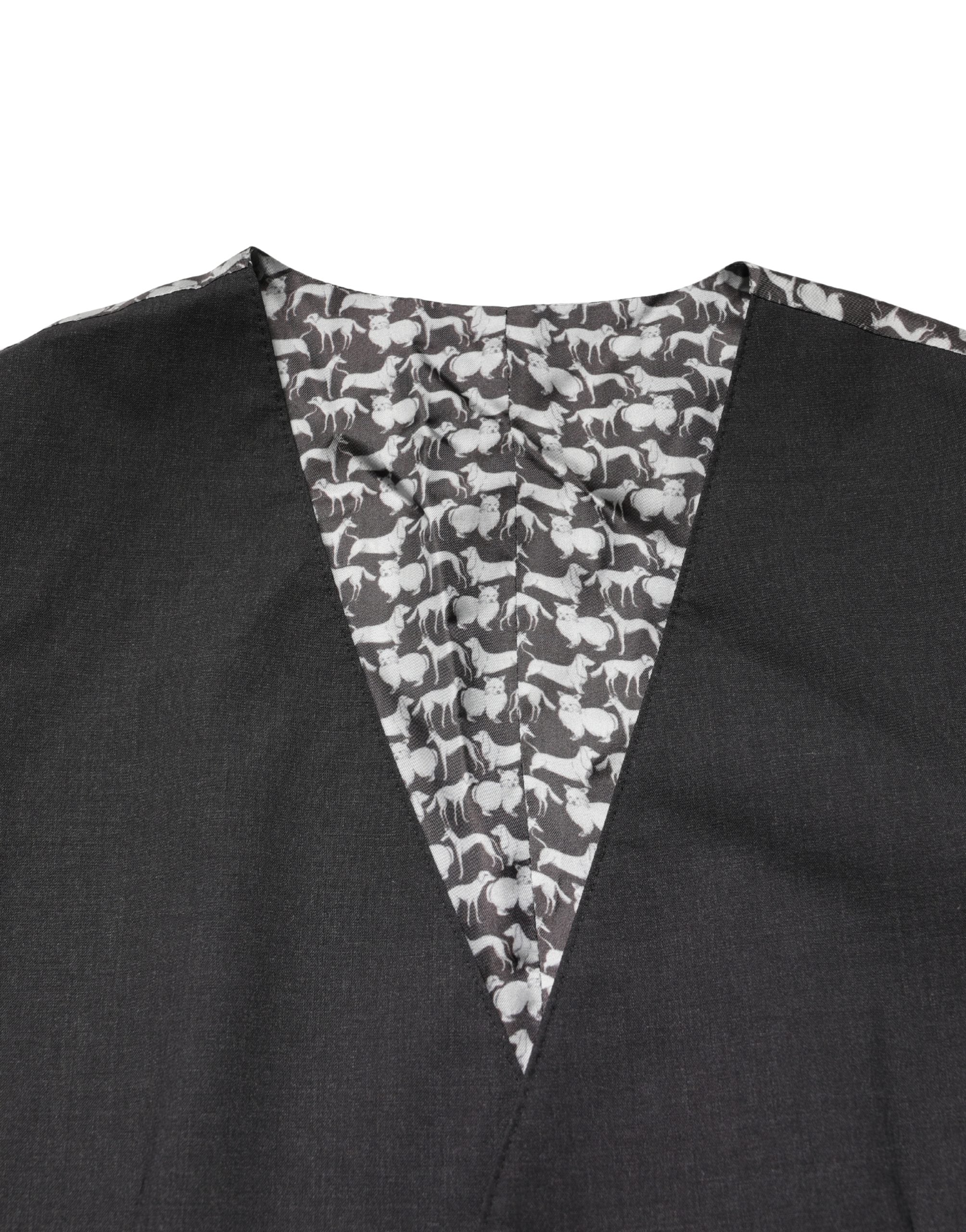 Black Wool Dress Men Formal Waistcoat Vest - ventzia