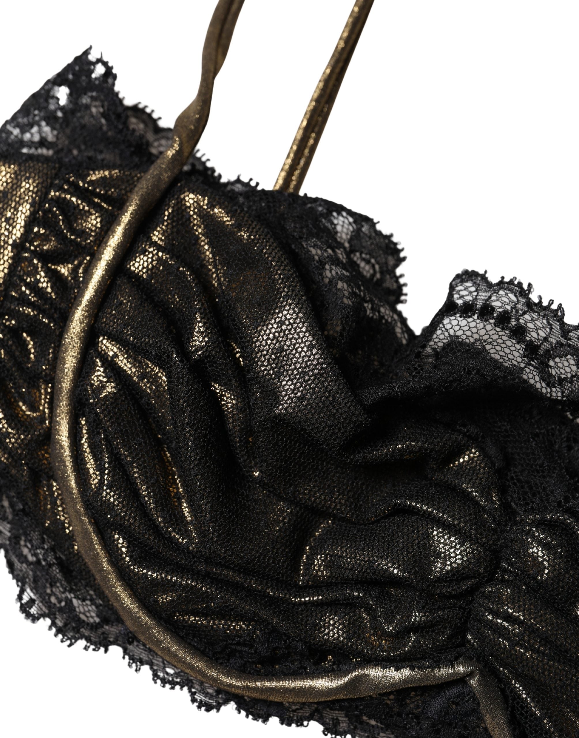 Black Silk Underwired Balconnet Bra Underwear - ventzia